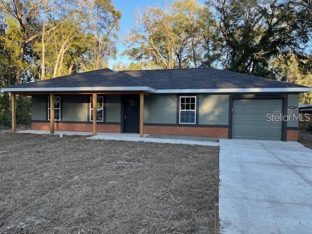 Under Construction. Brand New 3/2 home with 1 car garage conveniently located in growing area of Summerfield. Easy access to I75, Ocala, Belleview and The Villages.  Enjoy the open concept floor plan with ceramic tile flooring throughout.  Kitchen & baths have granite counter tops and upgraded cabinets.  Stainless steel appliances including Range, Refrigerator, Dishwasher and Microwave.  Inside Laundry Room.  Remote garage door opener.  PHOTOS ARE OF A DESTINY MODEL THAT WAS PREVIOUSLY BUILT AND NOT OF THE ACTUAL LISTING.