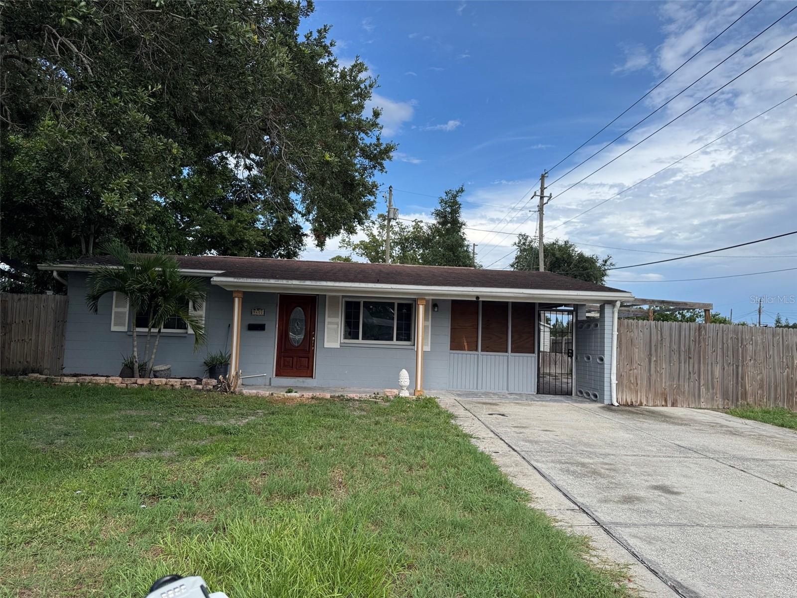 Welcome home to this charming residence ideally located in the heart of Pinellas Park. Situated on a spacious corner lot, this home offers a generous yard with ample space to relax, garden, or enjoy the Florida sunshine. A convenient storage shed in the backyard provides extra space for your tools, bicycles, or seasonal belongings. Inside, you'll find an efficient, well-designed kitchen that makes meal preparation easy while maximizing storage and workspace. The screened-in lanai is the perfect spot to enjoy your morning coffee, unwind after a long day, or entertain guests while staying protected from the elements. Conveniently located near shopping, restaurants, parks, schools, and major roadways, this home offers both comfort and convenience. Don't miss this opportunity to enjoy a wonderful home in one of Pinellas Park's most desirable locations