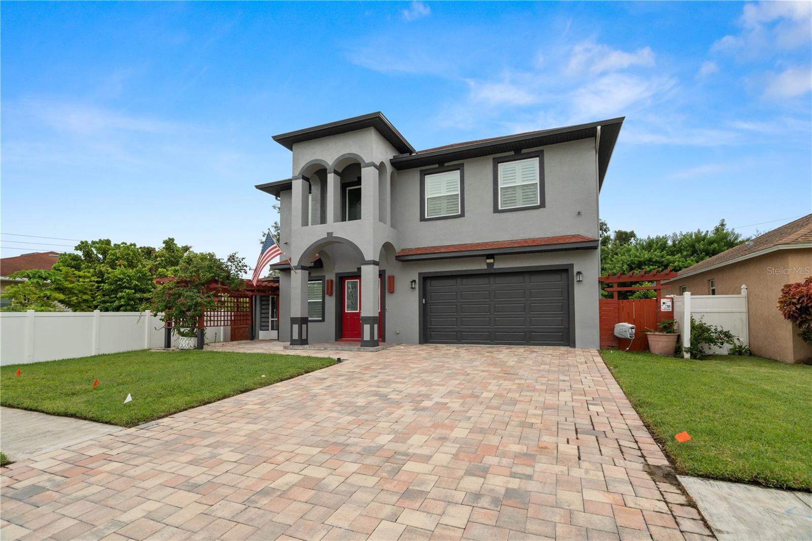 Welcome to a rare, custom-built two-story home in the heart of Pinellas Park—designed for comfort, entertaining, and true Florida durability. Step through the grand double-door entry into a bright, dramatic space featuring 22-foot ceilings, elegant trim detail, and an impressive wooden spiral staircase that sets the tone from the start.

What makes this home stand out: it’s built entirely of block and concrete up to the second floor—offering exceptional strength compared to typical wood-frame construction. Add custom impact-grade windows with shutters, and you get peace of mind, energy efficiency, and storm-ready protection.

The main level offers a seamless open layout connecting the living room, family room, and dining area—plus a flexible bonus space perfect for a pool table, game area, or lounge setup. The chef-inspired kitchen features stainless steel appliances, premium custom granite countertops, a striking backsplash, and abundant cabinetry. French doors open to a patio ideal for grilling and outdoor gatherings.

Upstairs, enjoy a quiet, private retreat with three oversized bedrooms, a spacious office that can easily convert to a 4th bedroom, and a massive family room perfect for movies, gaming, or a second living space. The primary suite includes a large closet and a spa-style bathroom with separate tub and shower plus dual sinks.

Additional highlights include high-density foam insulation for improved efficiency and wind resistance, a large indoor utility room with washer/dryer, and a prime location near parks, sports facilities, and convenient access to the beaches. Nearly 3,600 sq ft of quality, space, and lifestyle—schedule your private showing today!