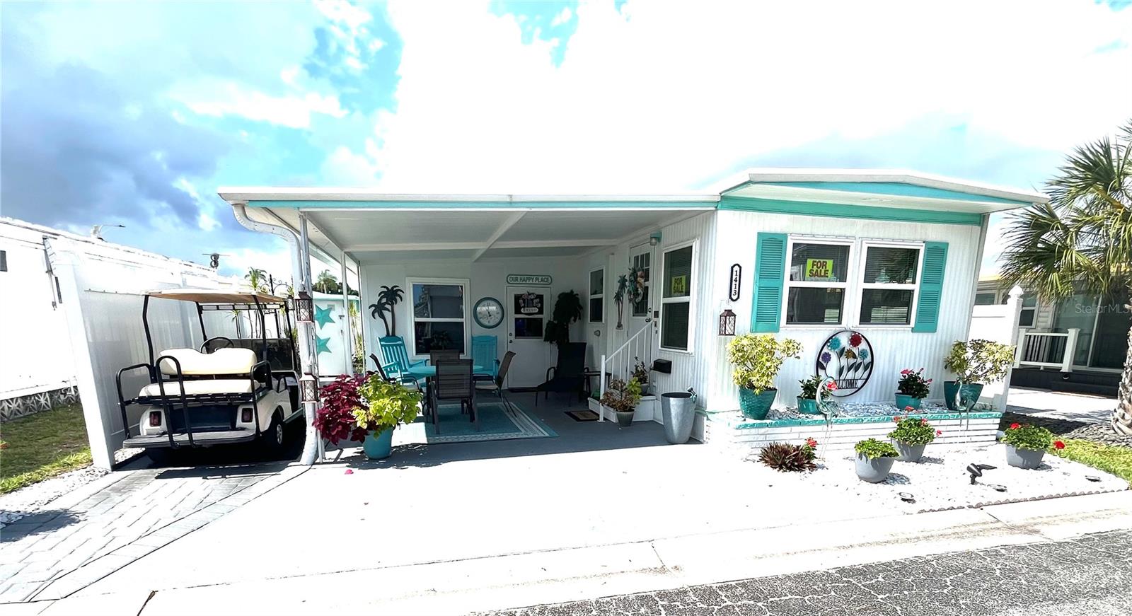 Welcome to this beautifully updated and meticulously maintained 1-bedroom, 1-bathroom home located in the highly desirable Bradenton Tropical Palms community. Bright, inviting, and renovated, this move-in-ready residence offers exceptional value with the lot share included in the purchase price.
The home features a complete roof-over- new 5 years ago, energy-efficient windows installed approximately five years ago, and three mini-split heating and cooling systems that provide personalized comfort throughout the year. The spacious bedroom offers the rare convenience of three closets for extra storage, while the indoor washer and dryer add everyday ease and functionality.
Outside, you'll find two metal storage sheds providing ample space for tools, hobbies, and seasonal items. To make your transition effortless, most furniture, décor, household items, outdoor furnishings, and even a golf cart with charger are included with the sale.
Bradenton Tropical Palms is an active and friendly community offering an outstanding lifestyle with a full calendar of activities and amenities. Residents enjoy a clubhouse featuring indoor pickleball courts, a pool room, library, shuffleboard, and a heated swimming pool, creating endless opportunities for recreation and socializing.
Priced at $100,000, including the lot share valued at approximately $48,000, and with a remarkably low monthly fee of just $235, this property presents an incredible opportunity to enjoy affordable Florida living in one of Bradenton's most welcoming communities.
Don't miss your chance to own this charming, turnkey home and start enjoying the relaxed Florida lifestyle today.