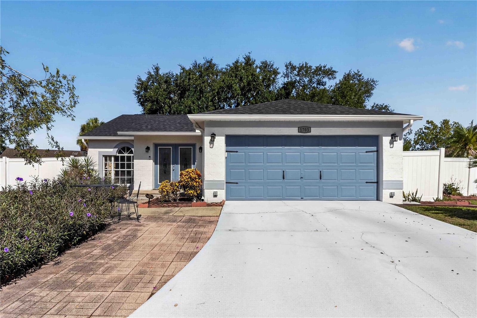 Here is a great opportunity to get a screened in pool and nearly a quarter an acre in the right neighborhood at the right price!  Welcome home to this beautifully maintained 3-bedroom, 2-bathroom residence that perfectly blends comfort, style, and functionality. From the moment you step inside, you'll appreciate the bright, inviting interior featuring tile flooring.  The thoughtfully designed kitchen is a standout, boasting sleek countertops, a stylish tile backsplash, stainless steel appliances, and abundant cabinetry, providing both beauty and ample storage for everyday living and entertaining.  Retreat to the spacious primary suite, complete with a generous walk-in closet and a private en-suite bathroom featuring dual sinks for added convenience.  Step outside to your own backyard oasis, where a sparkling swimming pool creates the perfect setting for relaxing afternoons or entertaining family and friends. Whether you're hosting summer gatherings or enjoying a quiet evening at home, this outdoor space is sure to impress.  Literally a big difference from other homes is having almost 1/4 an acre to use the fenced in back yard for gardening or your favorite activity.  All this plus top rated schools.  Roof, HVAC and hot water heater all 2017.  Don't miss this incredible opportunity to own a move-in-ready home with exceptional features and timeless appeal!  Schedule your private showing today!