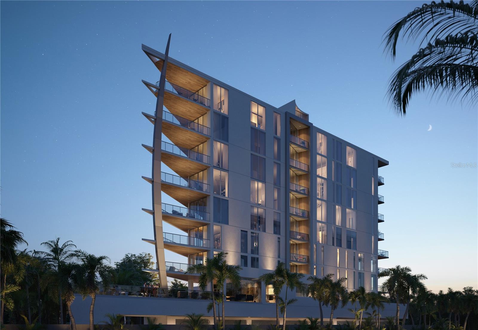 Under Construction. Few properties evoke the same enthusiasm as a waterfront address like SIX88 Sarasota. This luxury boutique condominium of ten residences nestled along eighty feet of shoreline in downtown Sarasota's neighborhood of Golden Gate Point will serve as an artistic landmark offering residents breathtaking vistas of open waters, exquisite high-end Italian finishes, and luxurious bayfront amenities.  

With unparalleled commitment to privacy, this exquisite full-floor home offers 4,346 SF. of living space with soaring 11-foot floor-to-ceiling windows and 646 SF of outdoor living space. Signature features include state-of-the-art technology, gallery-like hallways, contemporary recessed baseboards, two private in-suite elevators, an oversized private garage for two vehicles with optional lift system for a total of four vehicles, imported Italian flat-panel cabinetry, large format Italian porcelain floor tiles, DuChateau engineered hardwood, panel-ready stainless-steel appliances, and concierge design services.

Bayfront amenities will create a private luxury resort experience. These include a jetted swim spa pool, social club, gym, dog grooming room, rooftop terrace, marina lounge with boat slips and paddle board/kayak launch, and an opulent lobby with a cascading waterfall.

SIX88 is 60% sold with one penthouse and three full-floor residences remaining. Under construction with delivery set for the end of 2025, we invite you to contact us for more information and would be delighted to schedule an in-person appointment at our sales gallery at 625 S Orange Ave. Visit six88sarasota.com.