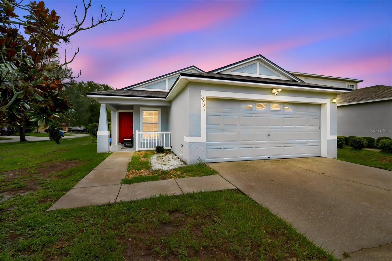 Welcome to pure turn-key perfection in the highly desirable master-planned community of Panther Trace. Situated on an expansive, oversized corner lot, this immaculate single-family home offers 3 spacious bedrooms, 2 full bathrooms, a 2-car garage, and a dedicated home office space. From the moment you arrive, incredible curb appeal and modern updates set the tone. Step inside to an open-concept interior completely refreshed with custom, fresh paint inside and out, paired with stylish new ceiling fans throughout, as well as new carpet in the bedrooms. Absolutely zero work or upgrades are required, simply unpack your bags and immediately start enjoying your new home.  Designed for both daily comfort and effortless entertaining, the thoughtful floor plan seamlessly connects the main living spaces with a private, dedicated front office perfect for remote work or a bonus flex room. Major high-ticket systems have been fully updated to provide total buyer confidence and peace of mind, featuring a newly replaced roof in 2023 and an updated high-efficiency A/C unit installed in 2021.  At the back of the home, unwind in your private, screened-in lanai, offering an ideal indoor-outdoor retreat to enjoy Florida's gentle breezes, while the massive, lush corner lot provides incredible outdoor space and unmatched curb appeal. Located in the heart of Riverview, residents of Panther Trace enjoy access to top-tier resort-style community amenities, exceptional local schools, and convenient proximity to dining, shopping, and major Tampa Bay commuter routes. This turn-key sanctuary is the ultimate combination of style, location, and pristine, move-in-ready convenience.