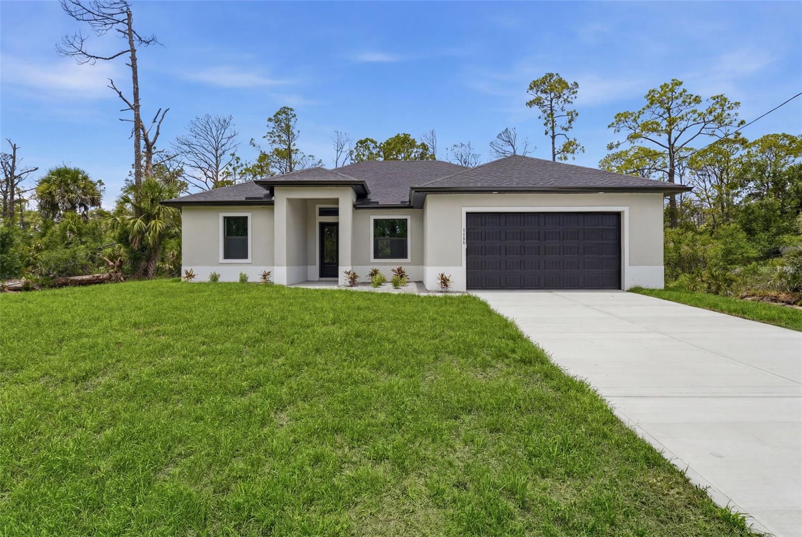 MOVE-IN READY! Your very own, brand-new home is waiting for you, located centrally just moments from shopping, restaurants, and everything you need, coming fully loaded with functionality and luxury. This is the "Snapper" model, locally built by Jordan Homes, this three (3) bedroom, two (2) bathroom, with an additional den/office space sits nestled within the peace and quiet waiting for you to call home. Plank tile flooring throughout, stainless steel appliances, hurricane impact windows & doors, recessed lighting, quartz countertops, an expansive lanai, trayed ceilings, and an oversized two-car garage are just a few things that you will love about this new home! No flood premium is necessary with this premium lot! You won't want to miss it, schedule a private viewing to see your Florida dream home today!