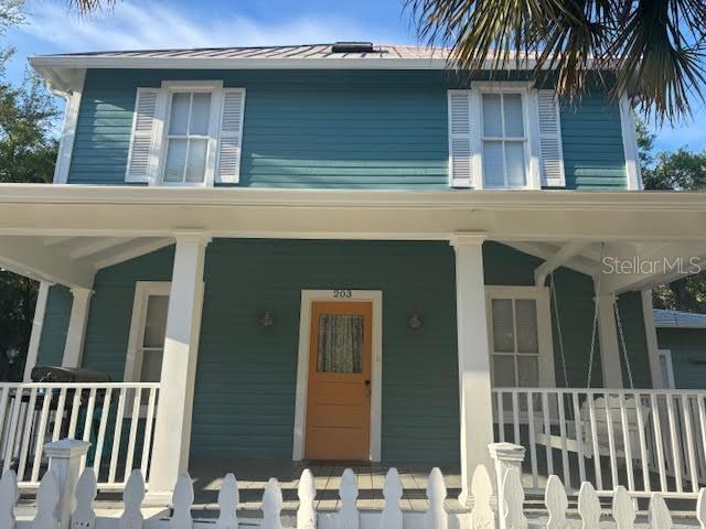 Charming Duplex in DeLand’s Historic Garden District with long term tenants.  This thoughtfully restored 3 story duplex features two separate residential units consisting of a 3 bedroom, 1 bath unit and a 2 bedroom, 1.5 bath unit. The property has been well maintained with improvements that include flooring, interior and exterior paint and updated bathrooms.  The duplex is in a prime location situated approximately one mile from Stetson University and near the Historic Downtown DeLand, offering convenient access to local shopping, restaurants, parks, and community events.  This duplex is a great investment opportunity and offers the charm of a historic home combined with modern convenience.  Whether you're looking to expand your investment portfolio or occupy one unit while generating rental income from the other, this duplex offers flexibility in a desirable historic neighborhood.