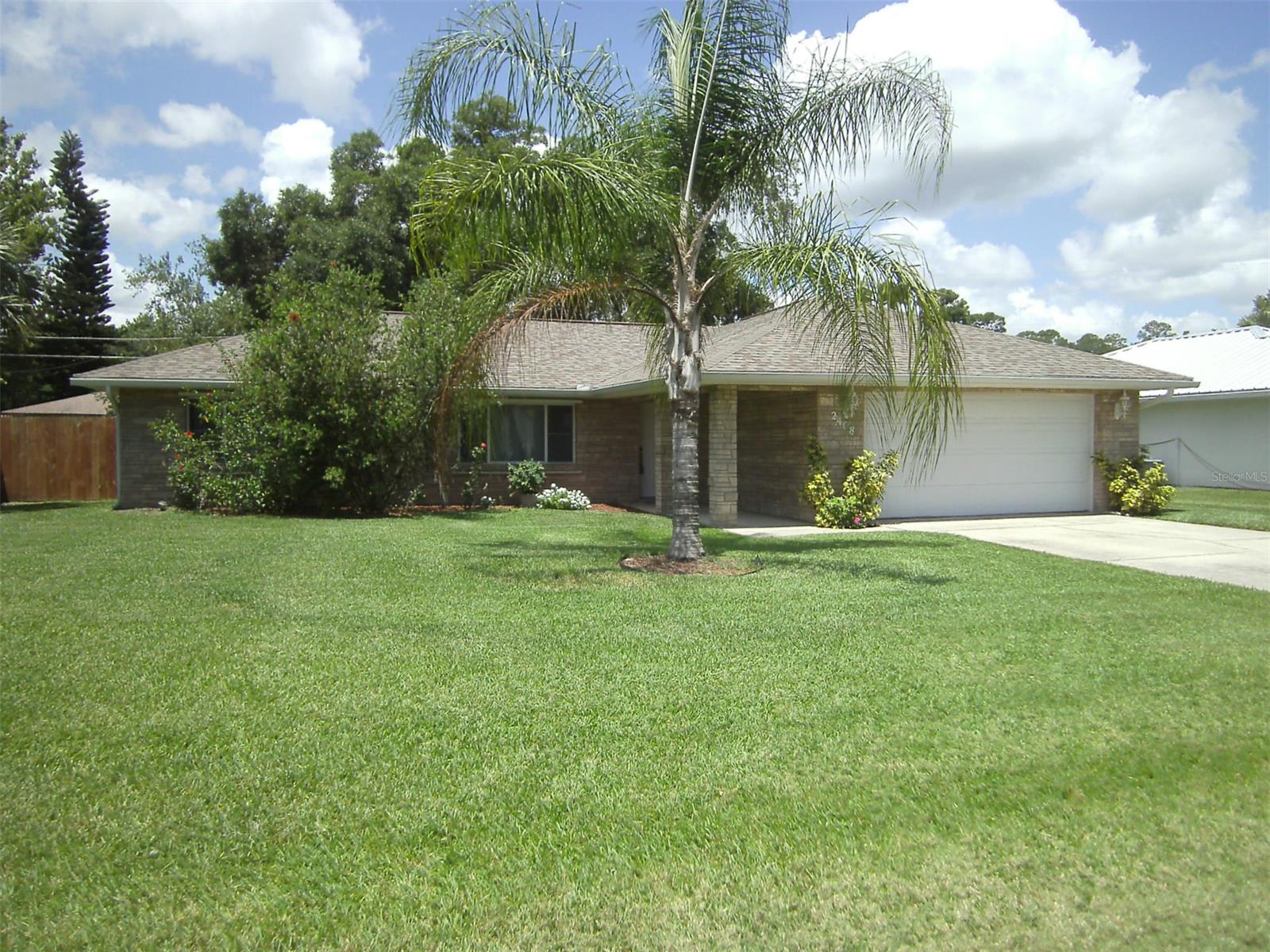 Beautifully maintained 3/2 home and yard constructed in 2001 in very nice part of Florida Shores. New roof in 2017, new HVAC system 2015 and new sprinkler control system 2015. Some updating required. All windows protected by hurricane shutters. Priced to sell. Partially Furnished negotiable in sale.
