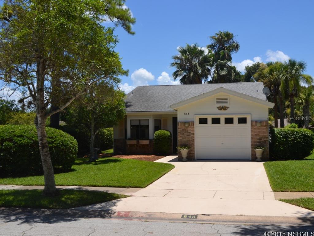 Charming Pine Island home with open living dining area, cozy eat in kitchen.  Nice master bedroom and bath with access to screened porch from the master and living area.  Back patio area for view of the canal.  Club house and pool are just down the street. Freshly painted and well maintained. ;Water: City
