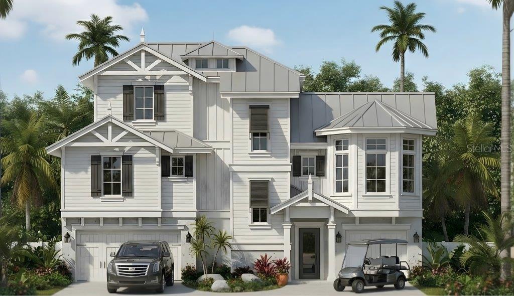 Pre-Construction. To be built. Dreaming of building a brand-new home on Siesta Key but not sure where to start? Have you ever built a bonfire on the beach and had 50 of your closest family and friends over for a beach party? This happens no where else on Siesta Key. Residents in the neighborhood enjoy the unique privilege of crossing Heron Lagoon via a private bridge to the sands of Siesta Key beach. There’s a cabana for storing your beach chairs, kayaks and water toys. It’s a one minute walk from your front door to the bridge and another minute to cross it! Here's an opportunity to build your dream home on a pristine, oversized lot nestled on the quiet end of Siesta Key. At this lot the hard work has already been done for you. This to-be-built coastal residence has been thoughtfully designed as a 4-bedroom, 4.5-bath home with a den and club room and an experienced builder is already secured. All that's left is for you to personalize the finishes and make it distinctly yours. This exceptional lot offers unparalleled privacy, lush natural surroundings on an expansive corner parcel. Only minutes to restaurants, a marina to house your boat, and beautiful Turtle Beach where you can walk to newly opened Midnight Pass. The previous structure has been removed, and a clean slate is waiting for your vision. Use the Showing Time button to schedule your visit today. This is your opportunity to step into the Siesta Key lifestyle with a custom home already in motion, without the typical delays of starting from scratch. Schedule your visit and walk the property to experience the location firsthand. Property is also being sold as land only.