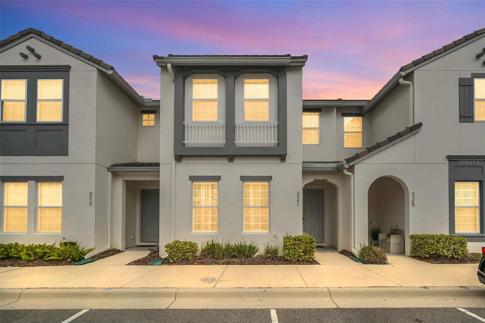 Back-Ups Welcome! NEWLY UPDATED Oct 2023 - Beautiful Move-In Ready 5 Bed, 4.5 Bath Townhome With Heated Screened In Pool - Full Turn-Key Property Includes EVERYTHING To Enjoy As Your 2nd Home or Vacation Rental Investment - All Furnishings, TVs, Electronics, Beds, Linens, Kitchenware, Decor etc Included In Price. All New Paint And Carpets Inside - Just Completed - Newly Painted Walls, Trim, Baseboards, Doors, New Carpets Throughout With 8lb Pad, Steam Cleaned Grout Lines & Floor Tiles. Final Clean Just Completed With Freshly Made Beds Ready To Use As Your New 2nd Home Or Rental Vacation Property! Whether as a primary residence or an investment for short-term rentals, this property offers versatility and luxury. The kitchen, a culinary haven with stainless steel appliances, granite countertops, and a spacious Kitchen Center Island, is perfect for hosting and entertaining. The open floor plan Boasts over 2200 Sq Ft , featuring downstairs and upstairs Primary Ensuite Bedrooms, inviting a seamless flow throughout the home. Spacious Living/Dining Room opens via Sliding Doors to a lanai and your private pool, enclosed by privacy walls and with no rear neighbors, creating a tranquil oasis. Rear Views of Pond And Lush Landscaping. Full Pool Child Fence Installed. On the second floor, there are a total of Four good-sized Bedrooms providing ample space for a large family or guests. Sleeps Over 12 Comfortably. The Festival Community adds to the allure, offering resort-style living with amenities such as a heated swimming pool with cabanas, a motion sensor water park, an 18-hole putt-putt golf course, a beach-style volleyball court, an arcade room, and a fitness center. Within 25 minutes to Disney, close to Universal Studios, Volcano Bay, and Orlando's renowned attractions, shopping, and dining. Come View Today!