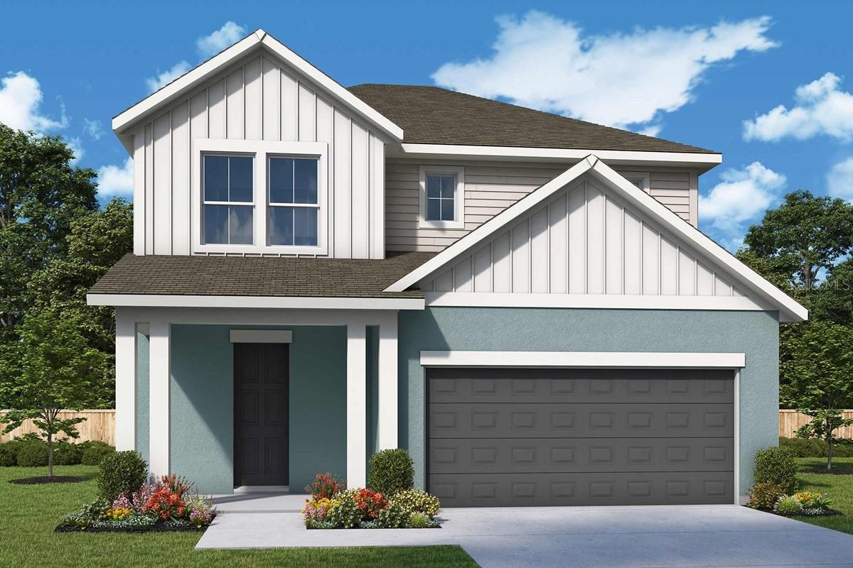 Under Construction. Live the Florida lifestyle you've been dreaming of in the award-winning Waterset community in Apollo Beach. Ideally located between Tampa, St. Petersburg, and Sarasota, Waterset offers the perfect combination of convenience, recreation, and small-town charm. Residents enjoy an incredible collection of amenities, including five resort-style community pools, two state-of-the-art fitness centers, miles of scenic walking and biking trails, multiple parks and playgrounds, pickleball and basketball courts, dog parks, splash pads, and a year-round calendar of community events that bring neighbors together.
When you purchase a David Weekley home, you'll also enjoy the confidence of an industry-leading 1-2-10 Builder's Warranty, which includes one year of workmanship coverage, two years on major mechanical systems such as plumbing, electrical, and HVAC, and a ten-year structural warranty—giving you peace of mind long after you move in.
The Zander is a thoughtfully designed two-story home that blends luxury with everyday functionality. Offering four spacious bedrooms, three and a half bathrooms, and a large upstairs retreat, this floor plan provides plenty of room for entertaining, working from home, or relaxing with family. The upgraded gourmet kitchen is the centerpiece of the home, featuring quartz countertops, a designer vent hood, a large walk-in pantry, and an open layout that flows effortlessly into the dining and family rooms. Elegant 8-foot interior doors on the main floor create an airy, upscale feel, while durable laminate flooring throughout the main living areas adds both beauty and practicality. The private owner's suite offers a spa-inspired Super Shower, creating the perfect place to unwind after a long day. Step outside to the covered lanai and enjoy your beautifully landscaped backyard, complete with Areca palms that provide added privacy and create a peaceful outdoor retreat.
To learn more about this exceptional home and everything Waterset has to offer, contact the David Weekley Homes team today and discover why the Zander is the perfect place to call home.