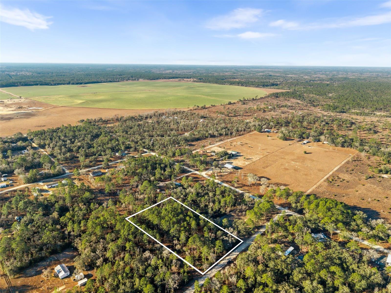 Two contiguous one-acre parcels offered together as a rare 2-acre residential homesite in Williston Highlands Unit 14. Sold as a combined offering, this property provides enhanced flexibility, privacy, and long-term potential—ideal for a new manufactured home installation, or installations if two homesites are desired, as well as multi-generational living or a thoughtfully planned custom homesite. The lots are currently uncleared, allowing a buyer to selectively clear and design the layout that best suits their vision, whether for multiple dwellings (subject to zoning and permitting), expanded outdoor living, gardens, or future flexibility. No HOA. This offering includes Lots 1 and 2 of Williston Highlands Unit 14, with Lot 1 situated as a corner lot at the intersection of NE 14th Street and NE 121st Avenue, providing additional frontage and access. The setting supports peaceful country living while remaining within convenient driving distance of area amenities. Just a short drive to downtown Williston, with access to shopping, dining, schools, and everyday services. Nearby attractions include Devil’s Den Prehistoric Spring, Cedar Lakes Woods & Gardens, Goethe State Forest, and the World Equestrian Center in Ocala. Gainesville is also within comfortable driving distance for healthcare, employment, and cultural amenities. Comparable one-acre parcels in the area are commonly sold individually; this combined two-acre offering presents a unique opportunity for buyers seeking space, flexibility, and generational versatility in a growing North Central Florida market. Qualified and interested parties are encouraged to inquire further to explore the full potential of this offering.