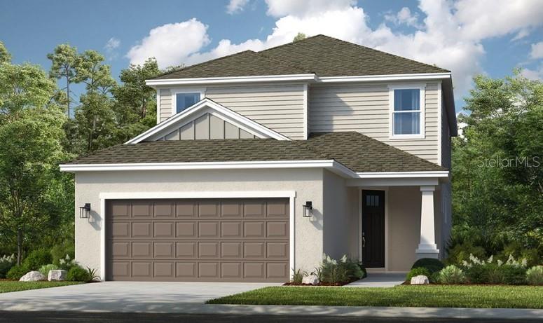 Under Construction. What's Special:  Multi-Gen Suite | Corner Lot | Close to Park | Close to Trails.  New Construction - August Completion! Built by America's Most Trusted Home Builder.  Welcome to the Anastasia at 7875 Interstellar Avenue in Cassia at Skye Ranch! This new home offers a thoughtfully crafted layout that feels bright, comfortable, along with whole house impact windows for added peace of mind. From the front porch, the angled foyer leads you past a dedicated study on one side and the two-car garage entry on the other before opening into the heart of the home. The gourmet kitchen stands out with quartz countertops, an apron front sink, pendant lighting, generous counter space, and a spacious pantry, all overlooking the dining area and great room. Pocket sliding doors open to a covered lanai, extending your living space outdoors for relaxed everyday moments. Tucked just off the dining area are the laundry room and powder room, while the main level primary suite offers backyard views, a walk-in closet, and a comfortable en-suite bath. Upstairs, two secondary bedrooms share a full bathroom, a private secondary bedroom suite features its own en-suite bath and two walk-in closets, and a spacious game room and loft give you flexible space to gather, unwind, or play. Skye Ranch sits in a prime Sarasota location at Clark and Lorraine Roads, offering a vibrant setting with access to the Skye Ranch K-8 school. The community preserves natural beauty with grand oaks, palms, wetlands, lakes, and native wildlife. Miles of trails connect you to nature, parks, and exceptional on-site amenities. Additional Highlights Include: Gourmet kitchen, alternate study location, pocket sliding door at great room, upstairs secondary suite, game room, tray ceiling pkg, 8' interior doors, pocket door at primary bed to bath, upgraded cabinets and flooring, and impact windows. Photos are for representative purposes only. MLS#A4690233