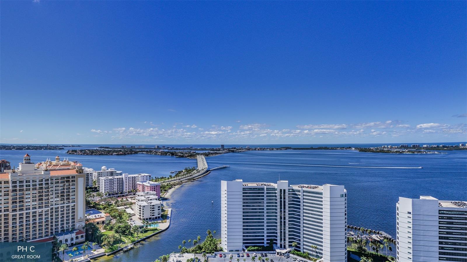 Under contract-accepting backup offers. One or more photo(s) has been virtually staged. Pre-Construction. To be built. This residence is under contract but is accepting backup offers. Prepare to be captivated by the essence of luxury living in the prestigious preconstruction of the 20-story Ritz-Carlton Residences in the vibrant heart of Sarasota's downtown cultural district, Quay Sarasota. Offering an exceptional living experience, Residence #1703 boasts over 4,360 square feet of meticulously designed space, featuring three bedrooms, 3.5 baths and a den all facing west to embrace stunning views. Elevate your lifestyle as you step into the great room, accessed via a private elevator, where soaring 13-foot ceilings and expansive windows bathe the space in natural light, seamlessly merging with picturesque harbor vistas. The kitchen is a culinary haven, boasting European cabinetry, quartz countertops, and state-of-the-art Wolf and Sub-Zero appliances. Step outside onto expansive terraces, complete with barbecue grilling areas and glass railings, offering an ideal setting to savor the panoramic water views. Personalization awaits selecting interior finishes, from flooring to cabinets and countertops. Residents can indulge in a wealth of wellness amenities, including a cutting-edge fitness center, spacious movement studio and private training room. For moments of relaxation, the waterfront wellness center awaits, featuring hot and cold plunge pools, sauna and steam rooms and private treatment rooms. Adding to the allure of the community is a spacious sports lounge with a golf simulator, providing endless entertainment options. Experience a life enriched by impeccable service, where every detail, from leisurely outings to special occasions, is meticulously attended to. Embrace effortless days spent in the company of loved ones, immersed in the unparalleled luxury of Ritz-Carlton living. One or more photo(s) has been virtually staged. Pre-construction. To be built.