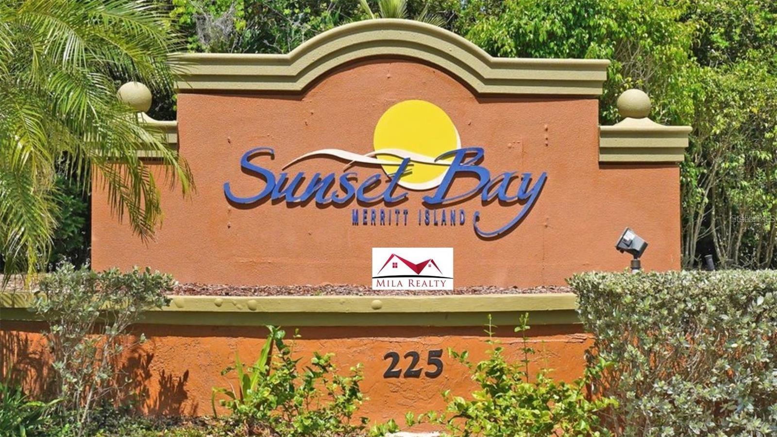 Welcome to Sunset Bay, one of Merritt Island's most desirable gated waterfront communities. This beautifully maintained 2-bedroom, 2-bath condominium offers an open-concept floor plan, spacious living areas, and a large walk-in closet. The kitchen features stainless steel appliances, and the unit includes a full-size washer and dryer for added convenience. Enjoy resort-style amenities including an Olympic-size swimming pool, spa, fitness center, tennis courts, clubhouse, fishing pier, walking trails, watercraft storage, and lush tropical landscaping. Conveniently located just minutes from Cocoa Beach, Port Canaveral, shopping, dining, and the Kennedy Space Center, this property offers the perfect blend of comfort, convenience, and Florida coastal living. Pet-friendly community with ample resident and guest parking