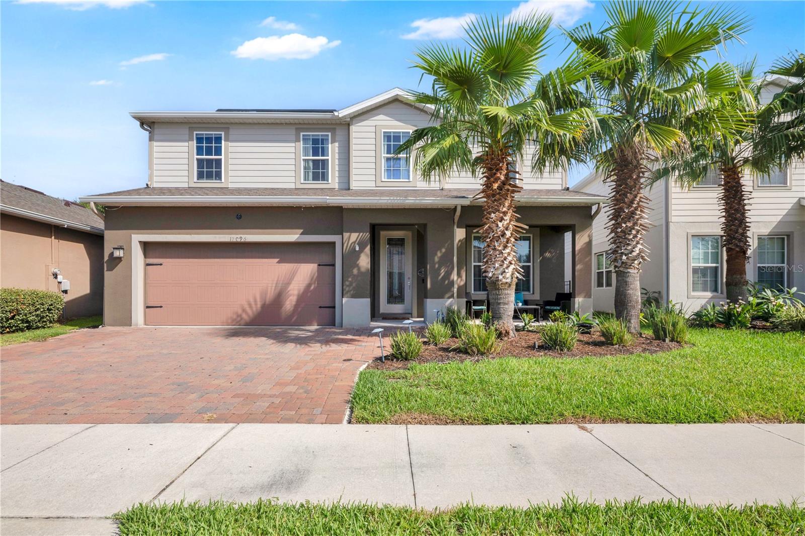 Welcome to this beautifully maintained home in the sought-after resort style community of Serenoa! This home qualifies for Down Payment/Closing Cost assistance under the Hometown Heroes program.  Check with your lender to see if you qualify for the program to make this your next home!!  This spacious home offers thoughtfully designed living space, featuring an open-concept floor plan perfect for both everyday living and entertaining. Enter through the beautiful updated glass dooring, into the expansive family room which flows seamlessly into the kitchen and dining area, along with a separate "morning room". The first level bonus office space provides versatility for remote workers or transform it into a video room!  Endless possibilities!  Upstairs, you'll find a versatile loft with built-in shelving and crown molding, generously sized secondary bedrooms, and a luxurious owner's suite complete with a large walk-in closet and in-suite bathroom featuring dual vanities and a separate shower. Enjoy outdoor living on the covered and screened paver lanai overlooking the landscaped and fenced backyard with NO rear neighbors - just beautiful conservation views! Additional highlights include FULLY PAID OFF SOLAR including a Tesla car charger, whole house water conditioner and kitchen reverse osmosis system, all new appliances including wine refrigerator and even washer and dryer, smart home features throughout, abundant storage and expanded driveway! Residents of Serenoa enjoy resort-style amenities including a community pool, fitness center, playground, weekly/monthly lifestyle activities, scenic walking trails, and Spectrum TV with internet, WIFI, cable and streaming services!  All conveniently located near shopping, dining, major highways, and Central Florida attractions with soon direct access to Disney!  Schedule your private showing today and make this gem your next home!!
