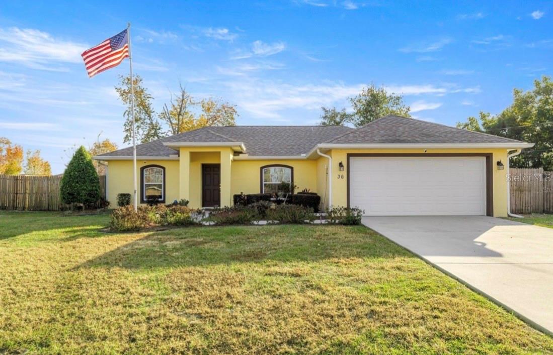 Why wait for the new construction when you can move right in! This beautifully well maintained home with 3 bedroom 2 bathroom is move-in ready and packed with modern features that will exceed your expectations. Nestled on a spacious 0.31 Acre lot in in the desirable Silver Springs Shores. Step through the foyer covered entry into the bright open split floorplan. Elegant tile flooring throughout offering durability and a clean, modern look. The kitchen has brand new stainless steel appliances, perfect for any home chef with granite countertop. Upgrades to this stunning home include: A multi-functional Stove with air fryer cooking technology, Refrigerator with internal water dispenser and dual ice maker, Rain gutters all around the home, it's also equipped with a water softener system for added convenience. Additionally a large storage shed making organization a breeze. Custom wooded blind treatments providing elegant look. Another highlight of this home is the screened covered lanai with ceiling fan, perfect for hosting gatherings or enjoying peaceful mornings with a cup of coffee. it features a spacious, fully fenced yard perfect for outdoor activities and privacy with above ground POOL. Conveniently located near amenities, with easy access to shopping, dining, and entertainment options. Don't miss out on this opportunity to make this turnkey home yours! Schedule a private showing today!