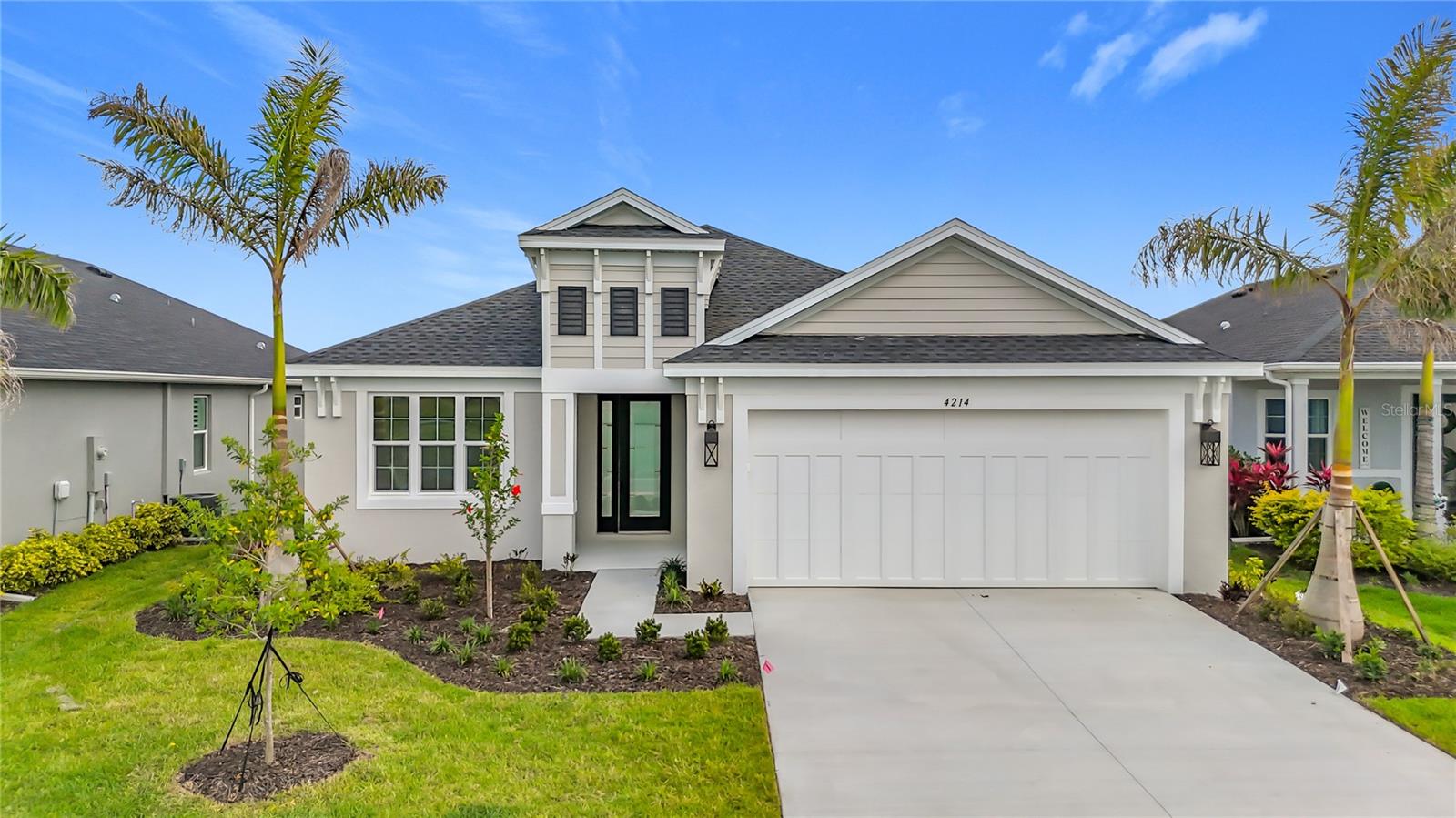 One or more photo(s) has been virtually staged. Experience luxury Florida living in the St. Thomas model by Medallion Home located in the gated community of The Willows. This beautifully designed new construction 3-bedroom, 2-bath plus den home offers over 2,150 square feet of thoughtfully crafted living space with soaring vaulted ceilings, an open-concept layout, and elegant tile flooring throughout. The gourmet kitchen is a chef’s dream featuring premium finishes, natural gas cooking, abundant cabinetry, and a spacious island perfect for entertaining. Relax in the luxurious owner’s suite complete with a spa-inspired bath showcasing a soaking tub, walk-in shower, and dual vanities. Step outside to your private pool overlooking tranquil pond views, creating the perfect setting for outdoor living and entertaining. The impact-rated windows and doors not only provide enhanced storm protection and peace of mind, but can also help reduce homeowners insurance costs while eliminating the need for hurricane shutters. Additional upgrades include the epoxy-coated garage floors, suspended storage shelves in the garage, and spacious laundry room. Located in a natural gas community with NO CDD fees, this move-in ready home combines quality construction, energy efficiency, and modern elegance in one exceptional package.