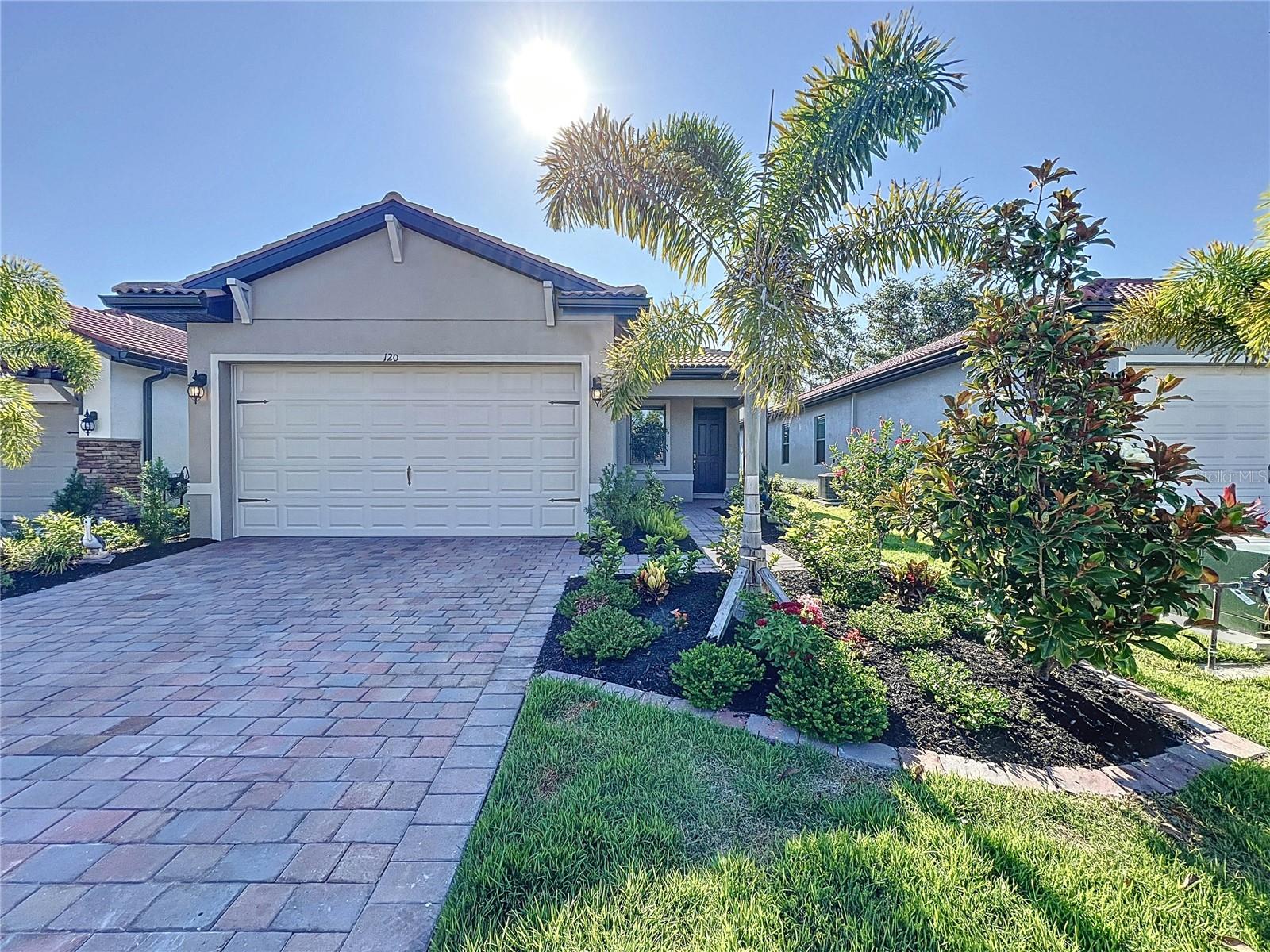 Short Sale. LENDER APPROVED SHORT SALE!!! ZERO DAMAGE FROM EITHER HURRICANE!!! EXTREMELY MOTIVATED SELLER, BRING ALL OFFERS!!! Beautiful 2023 build in the highly desirable Toscana Isles The Brighton! This gorgeous 1543 sq ft Great room plan has tons of upgrades vs the other properties in this community!!! Built with a tile roof and features brick paver driveway and covered screened lanai. Crown molding, tile and carpet throughout, stainless steel appliances, light bright cabinets, quartz kitchen countertops and wood look tile are just some of the many awesome features in this home!!! The generous sized master features a HUGE walk in closet and the home also features a large attached 2 car garage with a $2,500 custom paint job!!! Toscana is a lawn maintenance included gated community. Amenities include a community infinity pool, club room and fitness center all in a 8,000 sq ft Clubhouse. A community designed for active lifestyle including fishing, kayaking and canoes on a beautiful 60 acre lake. All centrally located close to Venice Island and it's fabulous beaches, restaurants and shoppin