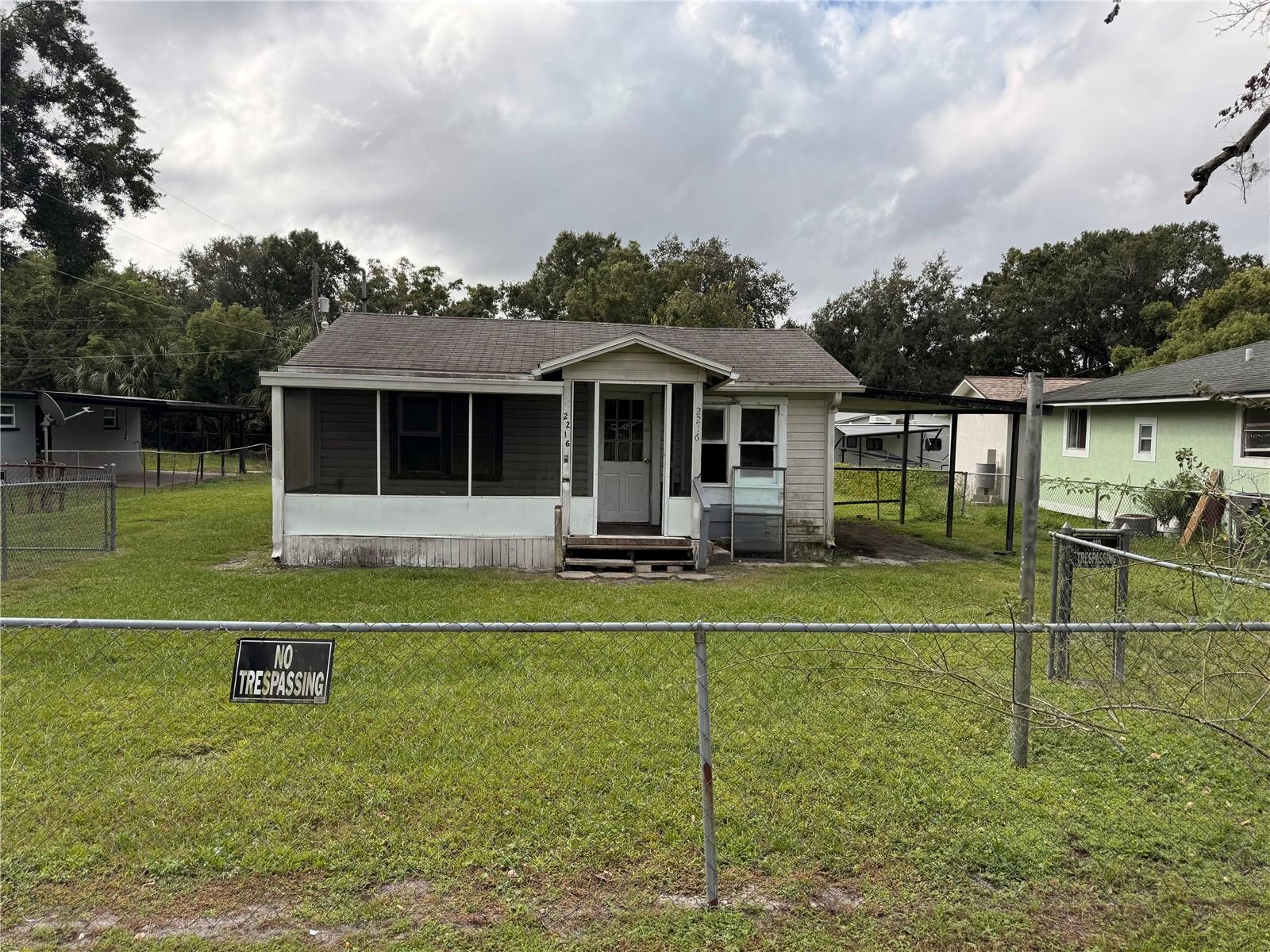BEST BANG FOR YOUR INVESTOR BUCK!!!!! CALLING ALL BUILDERS AND INVESTORS!!!! This property is the perfect blank canvas in need of your personal touch. This property is a 2 bedroom 1 bath 705 total sq.ft single family home on .35 ACRES with an open and simple floor plan in need of a FULL RENOVATIONS. Property is wood frame with wood subfloors, a shingle roof, window units, washer/dryer hookup, an indoor utility room, electric range appliance, fenced-in yard. Enjoy low taxes and NO HOA on an oversized DOUBLE LOT (7623 square.ft each lot) where you could build 2 NEW CONSTRUCTION HOMES (with mother-in-law suites behind each home), if youd prefer. Property is only minutes to Bonnet Springs park, Downtown Lakeland and Lakeland Linder Airport. ARV would be ideal for a first-time home buyer, or STR investor as area is experiencing tremendous growth. This property is the best price in the area so do not wait too long as interest is high. Buyer must verify all information in listing. POF required with all offers. Cash offers ONLY with zero day inspections: Please do your research and due diligence prior to submitting an offer. Buyers are required to view property prior to submitting an offer. Only serious offers will be considered. Repeat: PROPERTY NEEDS A FULL RENOVATION!
