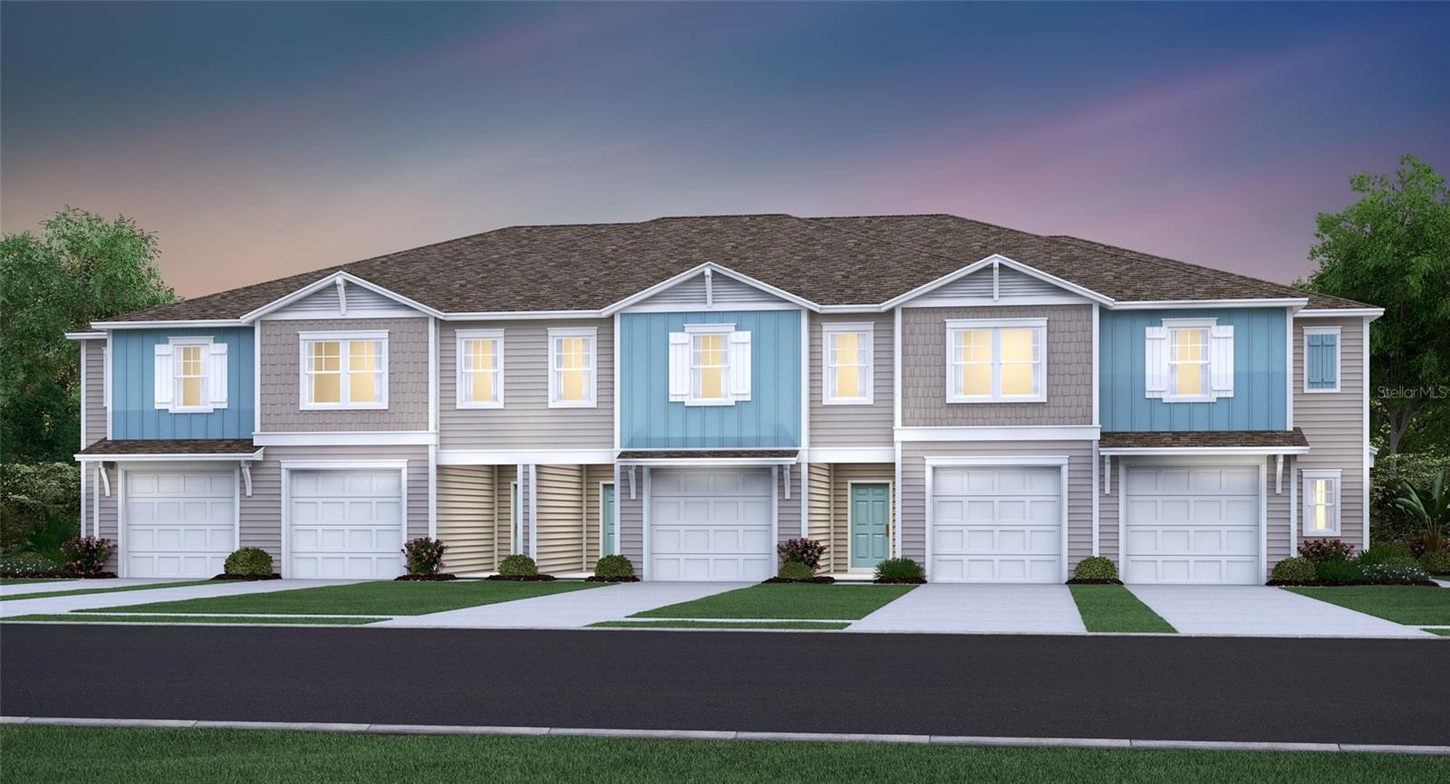 Under Construction. The first level of this two-story townhome features an open-concept design, allowing seamless transition between the great room, kitchen and cafe. A covered lanai offers convenient indoor-outdoor dining and entertaining.  The three bedrooms and a loft occupy the second floor with spacious master suite with luxurious master bath with dual vanity sinks and walk in shower. Easily accessible by all the 2nd floor bedrooms, the loft is ideal as a study space or seating area. The multifunctional U-shaped kitchen features durable quartz countertops, a large single basin sink and brand-new stainless-steel appliances.  Oak Hammock Preserve  is a community of new maintenance-free townhomes designed for every family type and living situation. With proximity to major highways, this new community is a convenient commute to A rated schools, medical facilities, shopping, dining, and bustling downtown square.