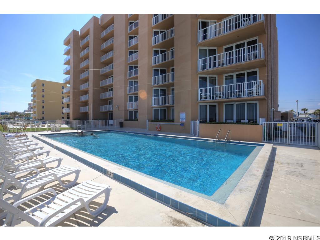 Fabulous unobstructed northeast view of the ocean.  Direct frontage 2 bedroom 2 bath nicely furnished turnkey property.  Enjoy for yourself or rent it out.  Zoning allows for nightly rentals.  Walking distance to Flagler Avenue shops and restaurants. ;LocationDescription: Condo ;Water: City