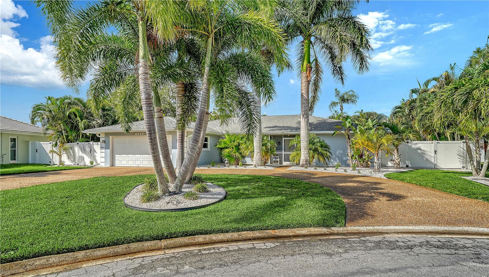 Bent Tree Village- Move-in-ready and extensively, thoughtfully renovated, this stunning residence showcases quality craftsmanship throughout. 3 BR/ 2 BA PLUS den/office could be optional 4th BR. At the heart of the home, the gourmet kitchen with large center island, granite countertops, wood cabinetry w/ soft-close doors & drawers and bay window. Home features updated tile flooring throughout, roof (2016) ,impact-rated windows, and elegant French doors. Spacious open-concept floor plan is ideal for entertaining, while solar tubes fill the living areas with abundant natural light. Primary suite offers a relaxing retreat w/ a sitting area, beautifully updated bath w/ walk-in shower & French doors leading to the screened patio & outdoor living area.. Step outside to enjoy a high-end Hot Spring therapeutic hot tub, a fully fenced backyard with a separate pet area, room for a pool and the privacy of a quiet cul-de-sac location. Additional improvements include a brand-new HVAC system with air purification/light filtration (2026), new electrical panel, new water heater, freshly painted interior, and newer appliances. Bent Tree Village offers low HOA fees and is home to the Bent Tree Country Club, featuring an 18-hole golf course with optional golf memberships. New home furnishings are available under a separate contract, making this exceptional home truly move-in ready. Come Live the Lifestyle..