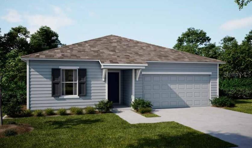 Pre-Construction. To be built. Perfectly positioned in SW Gainesville within a top-rated school zone, the Magnolia plan in Oakhaven Walk brings together modern design, everyday comfort, and a highly desirable location. This boutique community of just 18 homesites features scenic walking trails and a peaceful atmosphere, all just 3.9 miles from Tioga Town Center and conveniently located to the University of Florida, downtown Gainesville, and Celebration Pointe.

Step inside to a welcoming foyer that opens to a bright, thoughtfully designed single-level layout with a desirable split bedroom design, placing all three secondary bedrooms at the front of the home while the owner's suite is privately situated at the rear. At the heart of the home, the kitchen is a true focal point, showcasing granite countertops, a spacious center island, stainless steel appliances, and a pantry that blends style with everyday functionality. The spacious Great Room creates an inviting gathering space and features sliding glass doors that fill the home with natural light while providing direct access to the backyard.

The owner's suite provides a quiet retreat with dual vanities, a walk-in shower, and a generous walk-in closet. At the front of the home, three well-appointed secondary bedrooms provide flexibility and share a full bath with a tub and shower combination. A centrally located laundry room and mudroom just off the spacious two-car garage add convenience to daily routines.

Outdoor living continues with a spacious backyard, lush landscaping, and an irrigation system in the front and side yards designed to keep everything looking its best. Smart Home features elevate the experience, including a Ring Video Doorbell, Smart Thermostat, Keyless Entry Smart Door Lock, and Deako switches. Tab shingles, insulated low emissive windows, and a full builder warranty provide lasting value and peace of mind. Blending upgraded features, modern technology, and an exceptional location, the Magnolia in Oakhaven Walk is ready to welcome you home.