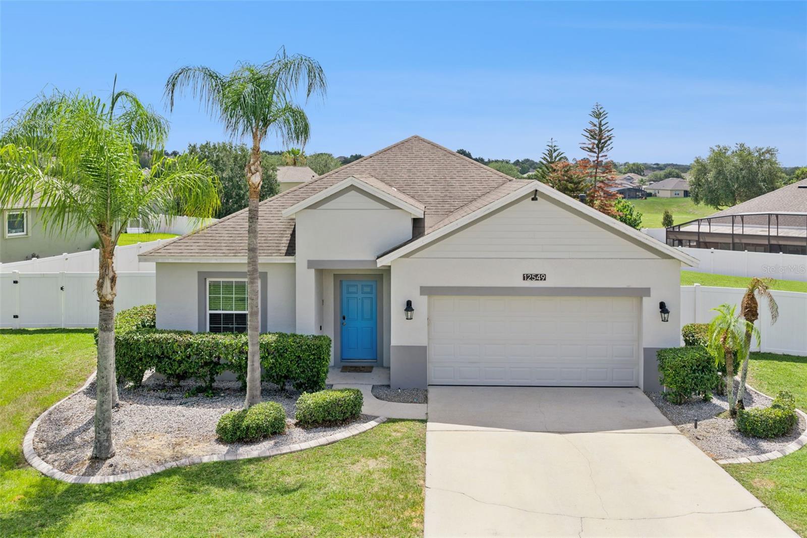 Welcome to 12549 Hammock Pointe Circle! Situated on an oversized 0.44-acre homesite, this beautifully maintained Taylor Morrison Laurel model offers 4 bedrooms, 2 bathrooms, a bonus room, and 2,383 square feet of thoughtfully designed living space.
Step inside to discover an open and inviting floor plan featuring high ceilings, luxury vinyl flooring, ceramic tile, and abundant natural light. The spacious kitchen is the heart of the home, showcasing granite countertops, upgraded wood cabinetry, a large center island, breakfast bar, pantry, and seamless flow into the family room—perfect for both everyday living and entertaining.
The private primary suite features a walk-in closet and an ensuite bath complete with dual vanities, a garden tub, and a separate shower. The split-bedroom layout provides privacy for family members and guests, while the versatile bonus room offers endless possibilities as a home office, playroom, media room, or flex space.
Enjoy Florida living year-round on the extended covered lanai overlooking the expansive backyard with plenty of room for outdoor activities, gardening, or future enhancements. Additional features include ceiling fans, security system wiring, in-wall speaker wiring, irrigation system, natural gas service, and a spacious two-car garage.
Residents of Hammock Pointe enjoy access to a heated community pool, playground, park, and sidewalks, all with a low HOA. Conveniently located near shopping, dining, medical facilities, major highways, attractions, and everything Clermont has to offer.
Don't miss this opportunity to own a spacious home on one of the larger lots in Hammock Pointe.