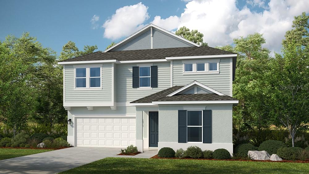 Under Construction. What's Special: 1st Floor Guest Bedroom | Game Room | No Rear Neighbors | Close to Amenities | Close to Wetlands. New Construction - August Completion! Built by America's Most Trusted Home Builder. Welcome to the Seaside at 10843 Eclipse Street in Cassia at Skye Ranch! This spacious and versatile new home offers thoughtful design throughout, enhanced by whole house impact windows, upgraded flooring, upgraded cabinets, and beautiful quartz countertops. The first floor features a private secondary bedroom suite with its own en-suite bath and a dedicated study off the foyer. The open-concept great room flows seamlessly into the dining area and the gourmet kitchen with a center island, apron-front sink, and walk-in pantry. From here, step out to the covered lanai for easy indoor-outdoor living. A powder room is conveniently located near the garage entry. Upstairs, the expansive primary suite welcomes you with a spa-inspired bathroom and a large walk-in closet, while three secondary bedrooms share a full bathroom and a spacious game room. The laundry room is also upstairs for added convenience. Skye Ranch sits in a prime Sarasota location at Clark and Lorraine Roads, offering a vibrant setting with access to the Skye Ranch K-8 school. The community preserves natural beauty with grand oaks, palms, wetlands, lakes, and native wildlife. Miles of trails connect you to nature, parks, and exceptional on-site amenities. Additional Highlights Include: Gourmet kitchen, study in place of flex, 8' interior doors, tray ceiling package, impact windows, and pool and spa prewire. Photos are for representative purposes only. MLS#A4684571