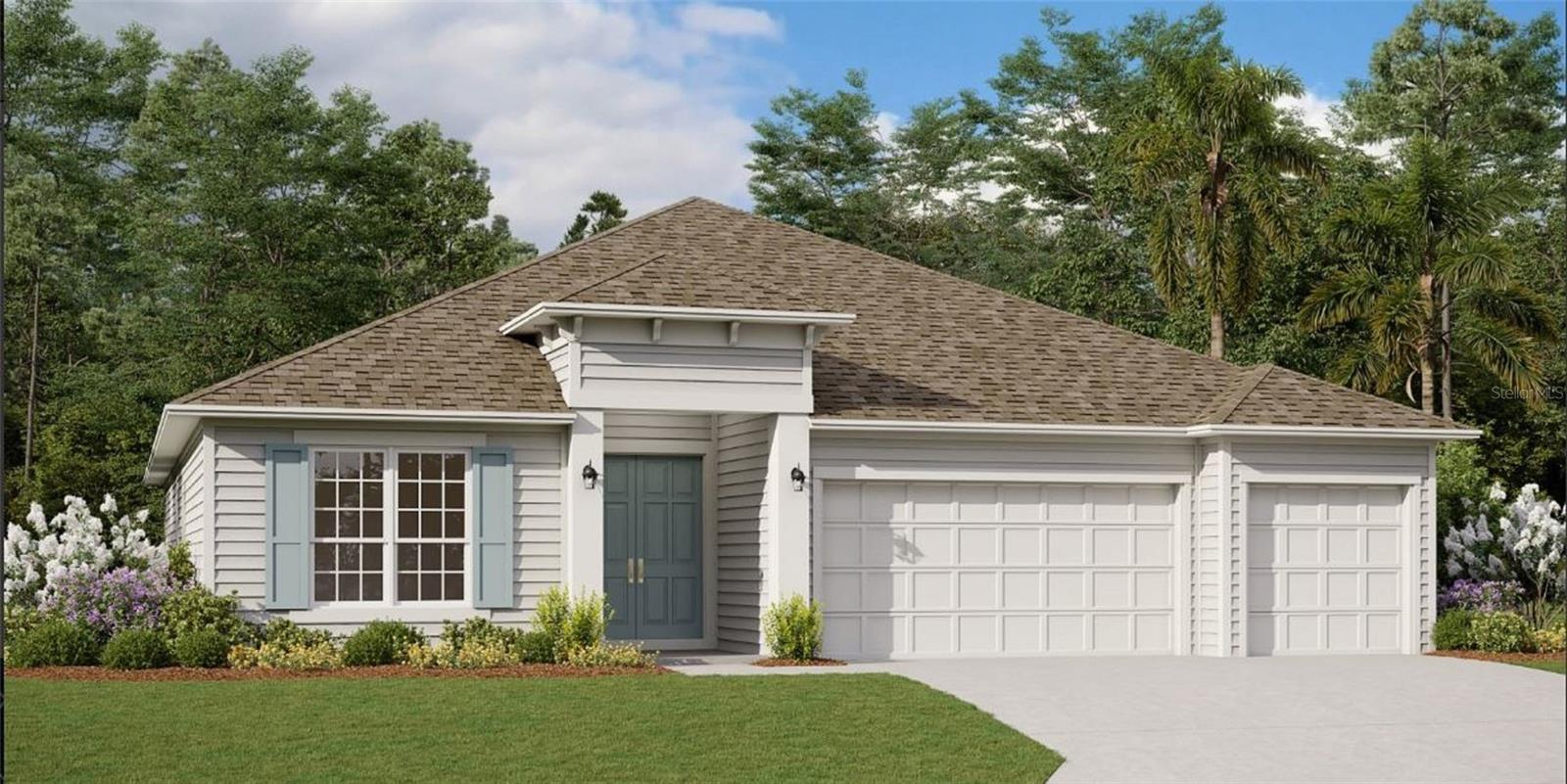 Under Construction. Great 4 bed 3 bath, 3 CAR GARAGE single story, new construction home in the popular community of Wilford Preserve! 10' Vaulted ceilings in the family room make this open floorplan feel even more spacious! Large master suite, GIANT family room and covered patio make this home a tremendous value. Design finishes include 42'' cabinets, quartz countertops and hardwood look tile flooring throughout the main living area. This home is also on an always coveted, oversized, cul-de-sac lot! Make your appointment today and see why the Wilford Preserve is one of the fastest selling communities in Clay County!