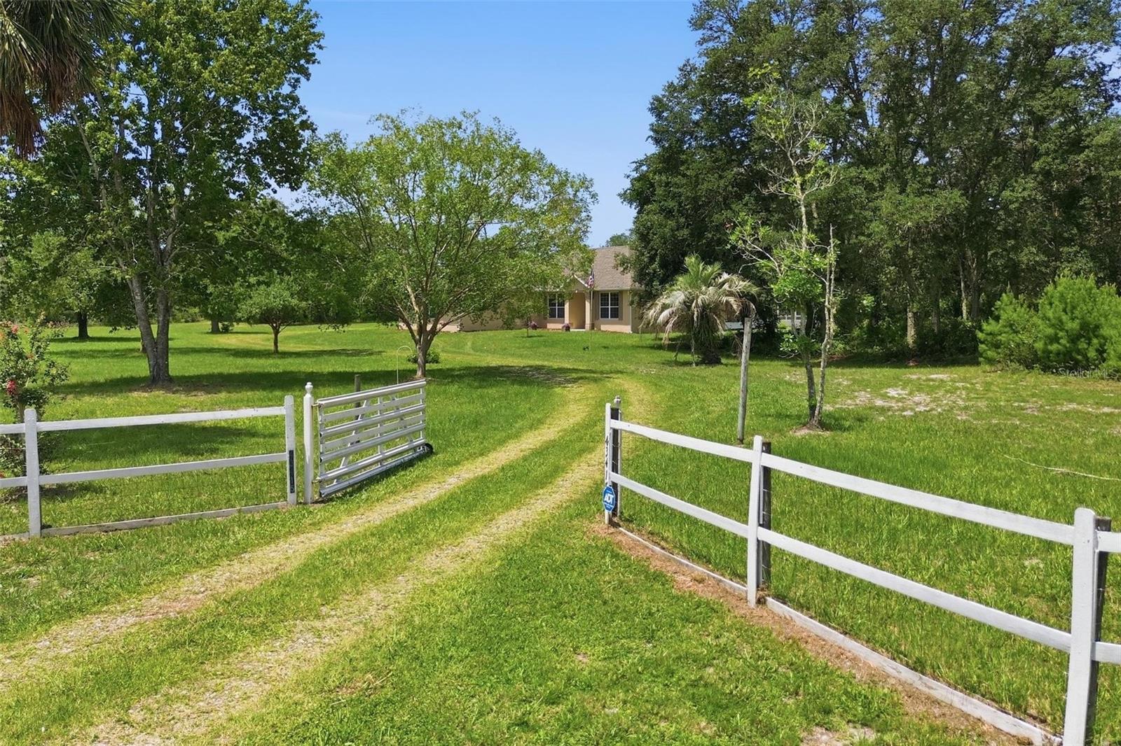 If you're looking for privacy, space, and endless possibilities, this hidden beauty in Royal Trails is a must-see! This beautifully maintained home sits on five wooded acres, offering the perfect blend of peaceful country living and everyday convenience. Located just 9 miles from DeLand and 12 miles from Sanford, you'll enjoy the serenity of your own private retreat without feeling isolated.

Step outside to a spectacular resort-style lanai and pool area, surrounded by your own forest, creating the perfect setting for relaxing or entertaining. With five acres, there's room to bring your dreams to life—build a guest or in-law home (subject to local regulations), keep horses or chickens, create gardens and walking trails, or simply enjoy the extra space for a growing family.

Opportunities like this don't come along often. Come experience the privacy, beauty, and lifestyle this exceptional Royal Trails property has to offer!