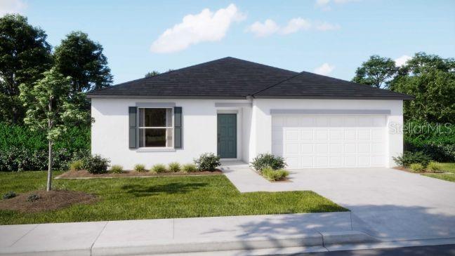 Pre-Construction. To be built. Welcome to The Oak floor plan in Woodland Ranch, a vibrant community designed for comfort, convenience, and recreation. Residents enjoy a resort style swimming pool w/cabana, a play lawn for recreation, sidewalks, and a pet friendly environment. East Central Park is just 1.8 miles away, with quick access to US 27 only five minutes from the community, making this an ideal location to enjoy everything Dundee has instore.

The Oak greets you with a formal entryway that sets a welcoming and elegant tone. Its thoughtfully designed split floor plan creates a sense of openness and functionality, while the open concept great room flows effortlessly into the dining area, perfect for entertaining or everyday living. The kitchen features a spacious island, granite countertops, and a full line of stainless steel appliances including a side by side ENERGY STAR refrigerator. Just beyond the dining area, an extended patio provides an inviting space for outdoor relaxation and gatherings.

Privately positioned at the back corner of the home, the owner’s suite offers a peaceful retreat with a large walk in closet and an en suite bath with a walk in shower. Two additional bedrooms and a full bathroom at the front of the home provide comfort and convenience, while a centrally located laundry room makes daily chores easy.

Modern touches include a built in Smart Home Package with Ring Video Doorbell, Smart Thermostat, Keyless Entry Smart Door Lock, and Deako switches. Architectural shingles, professional landscaping with front irrigation, and a full builder warranty provide lasting quality and peace of mind.

With its thoughtful design, modern features, and inviting outdoor spaces, The Oak at Woodland Ranch is ready to become your new home.