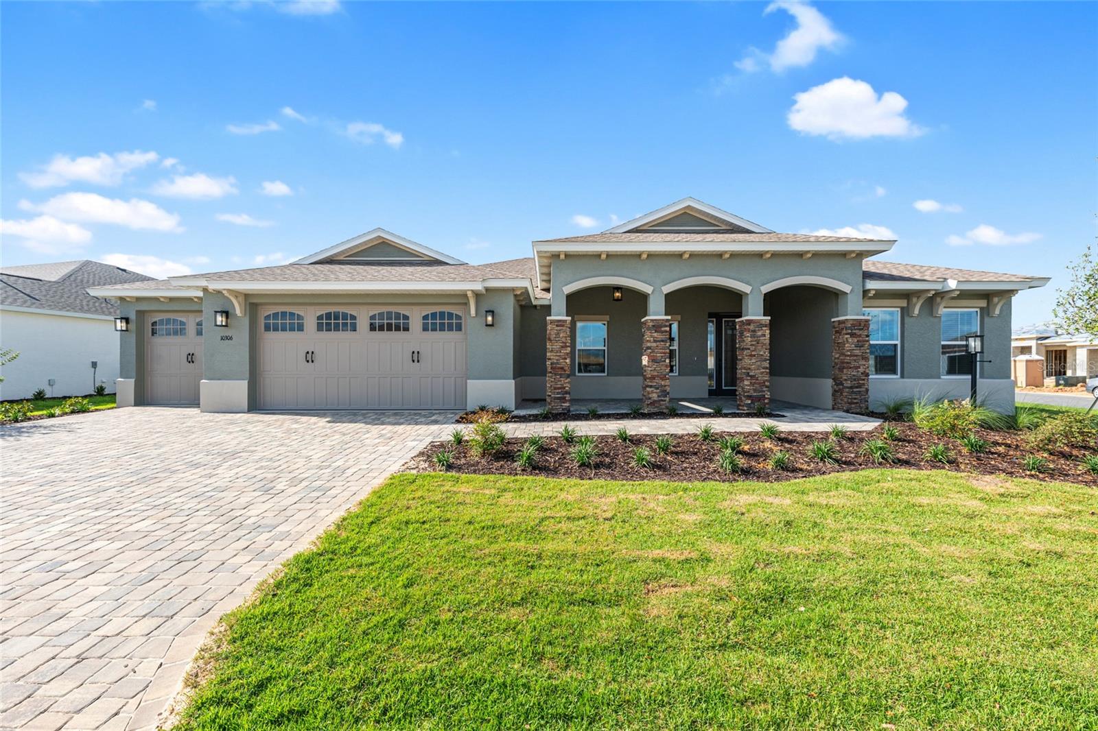 Discover effortless Florida living in the Brighton, a beautifully designed new construction home in the sought-after On Top of the World community. Offering 2,137 square feet of thoughtfully crafted living space, this home features 2 bedrooms, 2 bathrooms, and an oversized 3-car garage with dedicated golf cart parking.

The open and inviting floor plan includes a spacious living room that flows into the dining area, creating the perfect setting for entertaining or relaxing with family and friends. A versatile flex room provides endless possibilities as a home office, hobby room, fitness space, or guest area to fit your lifestyle.

Designed with convenience in mind, the home also features a dedicated laundry suite, abundant storage, and quality finishes throughout. Enjoy the comfort of modern construction along with access to the exceptional amenities, clubs, golf, fitness centers, and active lifestyle that make On Top of the World one of Central Florida's premier 55+ communities.