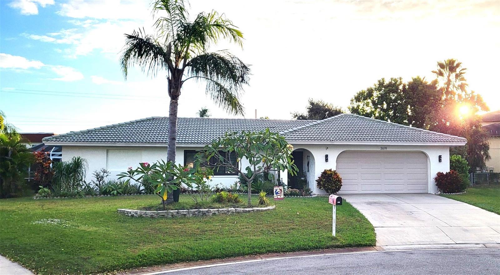 Must see this special home! You'll want to move in immediately! Clean, neat, meticulously maintained home in desirable South Gate area, and golfing community, under $600,000. Freshly painted exterior August 2025 with new exterior light fixtures. Barrel tile roof maintenance in 2024, new flat roof over lanai, valleys redone, all roof penetration reflashed, attic solar fan installed. New AC in 2020 with whole house duct cleaning and ultraviolet light installed for mold control, extra insulation added in attic at the same time. Annual AC maintenance just performed 6/26. New hurricane impact/energy efficient windows installed 2023 with lifetime warranty that is transferable. Hurricane garage door with Lift Master remote. Relax and breathe easy in the security of this block home. Water heater 2yrs. old. New electrical panel 2015. New stove top 12/25. Plenty of room to entertain friends and family on large 1600ft lanai area with extra large pool that looks like a lagoon of beautiful blue water. Pool cage screens replaced 2019, pool motor replaced 2022 and upgraded to variable speed motor. Pool and lanai decking resurfaced 2023. A piece of paradise as your backyard oasis is landscaped for privacy. Huge hass avocado tree grown from seed on side of house with banana trees, and pineapple plants in front that are the sweetest. Wood plantation shutters at all windows. Updated master bath, new tile in kitchen. Herringbone patterned floor tile. Updated ceiling fans add to great atmosphere. Inside laundry room, don't have to go into garage. Freshly cleaned roof and pool cage 11/25/25. 20 minute drive to famous Siesta Beach. Can't find a home in Sarasota in this excellent shape at this price.