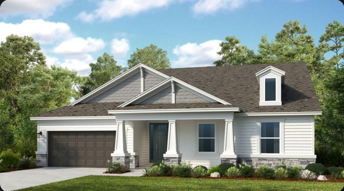 Under Construction. What's Special: Preserve View | 3 Full Baths. New Construction - December Completion! Built by America's Most Trusted Home Builder. Welcome to the Azores at 50 Greco Drive in Colbert Landings! This thoughtfully designed single-story home offers four bedrooms, three and a half baths, a dedicated planning space, and a spacious tandem garage. The open-concept great room, dining area, and kitchen create a bright and welcoming setting for gathering with family and friends, while the oversized gourmet kitchen island provides plenty of room for everyday living and entertaining. The private primary suite is tucked away at the rear of the home and features a generous bath, walk-in closet, and direct access to the extended lanai. Three additional bedrooms provide flexibility for guests, hobbies, or a home office, providing convenient space for work, study, or organization. Enjoy seamless indoor and outdoor living with the expansive covered lanai, creating the perfect place to relax and enjoy Arizona's beautiful weather. Ideally located east of I-95, this community offers quick access to beaches, the Matanzas River, and nearby dining and retail. Spanning nearly 300 acres, it features preserve and water view homesites, natural tree coverage, and adjacent conservation land with trails. Planned amenities include a clubhouse, resort-style pool, parks, playground, and pickleball. Additional Highlights Include: tray ceilings, pocket slider, laundry room sink and cabinets, and pre-plumb for future water softener. Photos are for representative purposes only. MLS#O6425889