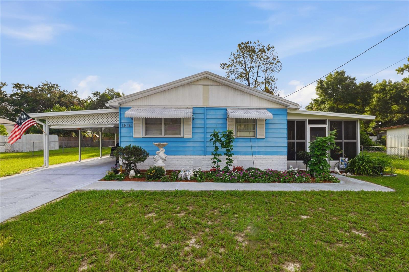 Welcome to this charming and lovingly maintained 2-bedroom, 1-bath home nestled on a fully fenced 0.22-acre lot in Summerfield. From the inviting screened lanai to the bright and comfortable living spaces, this property offers warmth, character, and pride of ownership throughout. Recent improvements include updated kitchen electrical, added insulation, and a durable metal roof-over with aluminum shingles. Multiple storage sheds provide plenty of room for tools, hobbies, and extra storage. Garden enthusiasts will fall in love with the outdoor space! Featuring raised garden beds, irrigation features, and ample room to grow flowers, vegetables, and herbs, this property is a true gardener's retreat. A large covered RV/camper shelter, spacious yard, private well and septic, and convenient location near shopping, dining, medical facilities, and The Villages make this a wonderful place to call home. Schedule your private showing today!