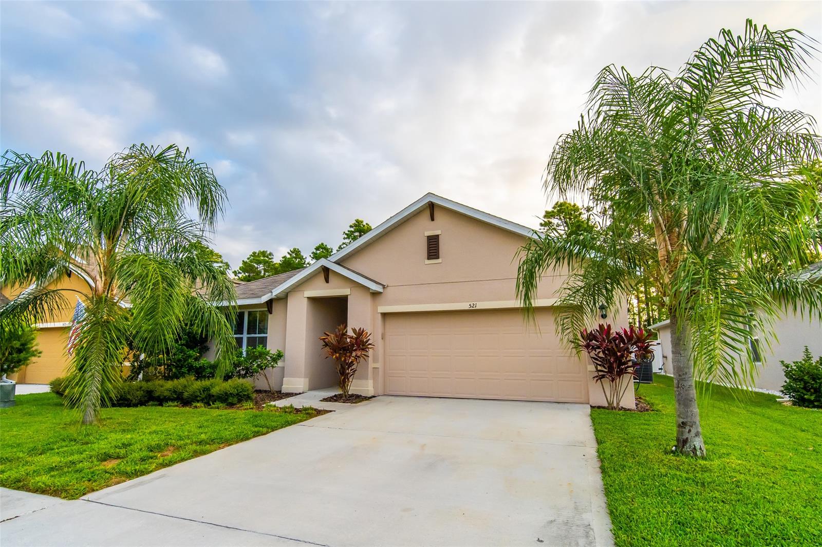 Gorgeous DR Horton Aria model home in Sabal Lakes PRICED TO SELL! This fantastic 3 bedroom, 2 bath home with a two car garage  was built in 2016 and has been meticulously maintained. The home has several recent updates including a new fence around the backyard, the back porch has been screened in, beautiful new landscaping, and a new Arlo security system. The interior has new paint and new light fixtures. This home is must see! Close to dining, shopping, and the beach! ;Water: City