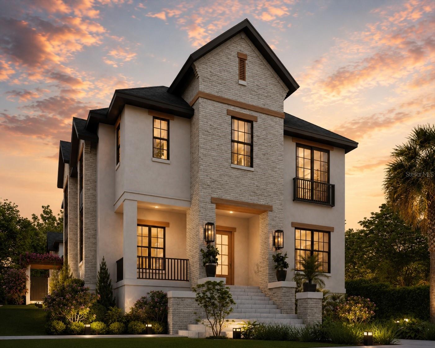 Pre-Construction. To be built. A rare opportunity to own an exceptional new construction estate on one of Ridgewood Park’s most coveted streets, featuring a beautifully designed main residence, detached accessory dwelling unit, and a resort-style backyard created for the ultimate entertainer. Situated on an oversized 150-foot-deep corner lot along Riverside Drive, this architecturally stunning property is just over a block from the Tampa Riverwalk with convenient access to Downtown Tampa, Armature Works, and Tampa Heights.

The 3,400-square-foot main residence offers 5 bedrooms, with one currently designed as a private office and another as a spacious bonus room, providing exceptional flexibility. Two upstairs secondary bedrooms feature private en suite baths, while the chef’s kitchen serves as the heart of the home with White Taj Mahal quartz countertops, a premium upgraded appliance package, and a beautifully appointed butler’s pantry with a wet bar. Additional highlights include impact-rated windows, custom iron stair railings, a gas fireplace, and thoughtfully curated designer finishes throughout.

The luxurious primary suite is a true retreat, featuring a spa-inspired bath with a freestanding soaking tub, oversized walk-in shower, expansive walk-in closet, and a private coffee bar.

Above the detached three-car garage, the 1,032-square-foot accessory dwelling unit offers a private entrance, bedroom, study, full kitchen, and spacious living area, making it ideal for multigenerational living, guests, a live-in nanny, a private office, or income-producing rental opportunities.

The backyard is a true entertainer’s dream, showcasing a resort-style saltwater pool and spa with white travertine decking, a fully equipped outdoor kitchen, outdoor fireplace with a TV feature wall, custom fire pit, and professionally designed landscaping.

A rare blend of timeless architecture, luxury finishes, and unmatched versatility in one of Tampa’s most desirable neighborhoods