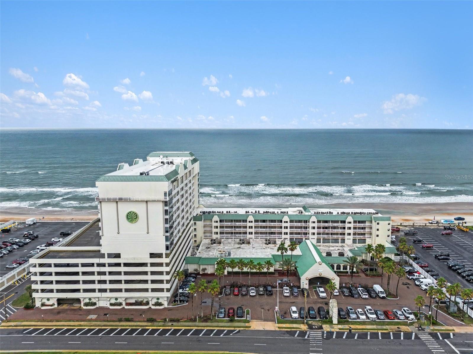 Oceanfront Condo. Investment opportunity with direct beach access and flexible monthly rental options, with being able to do daily, weekly, or monthly rentals. Perfect as a vacation getaway, income-producing property, or full-time living. Fully furnished turnkey unit. This updated condo features a new A/C, a renovated bathroom with a new vanity and walk-in shower, a private balcony, and a convenient kitchenette with a 2-burner cooktop, refrigerator, microwave, toaster oven, and large pantry. Resort-style amenities include an indoor pool, two outdoor pools, a kiddie pool, two hot tubs, a fitness center, a sauna, and on-site laundry facilities. Conveniently located across from Bellair Plaza with Publix, Walgreens, shopping, and dining, and just minutes from the Daytona Beach Pier, Main Street, and area attractions. Enjoy beachside living with strong rental potential in one of Daytona Beach's most desirable locations. HOA includes water, power, and wifi. Currently being renovated.
Private Remarks: Assessments up to date are paid in full.