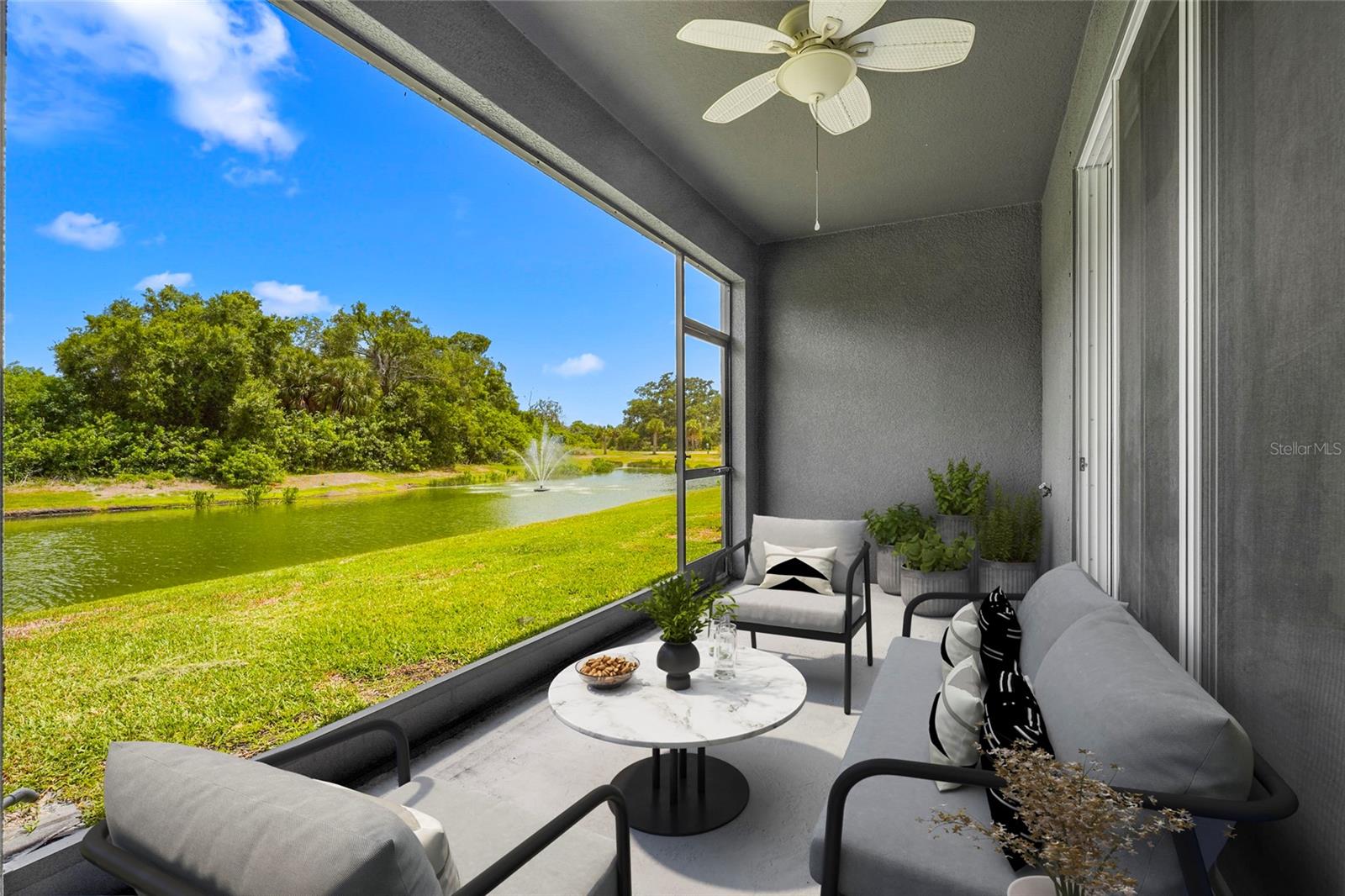 One or more photo(s) has been virtually staged. Location and convenience makes this home easy living in Palmer Ranch. Your gated community features a heated pool with low HOA fees that cover lawn care, irrigation, water & sewer (no CDD fees!). You're just one mile from shopping, dining, and everyday conveniences, yet steps away from the renowned 18.5-mile Legacy Trail—a converted railroad corridor perfect for biking, walking, and connecting to Florida's extensive trail systems. The home overlooks the protected 82-acre Culver House Preserve. This spacious 3 bedroom, 2.5 bath townhome features an open kitchen and living room space perfect for entertaining.  Or just relax on your back porch to sounds of fountains on the pond backing to the preserve for serene views. Only 15 minutes to the pristine white-sand beaches of the Gulf Coast, putting you at the heart of Southwest Florida's coastal paradise. This location offers the perfect balance of natural beauty, modern conveniences, and easy access to everything that makes this region a top destination for relocating families. Don't miss out—schedule your showing today!