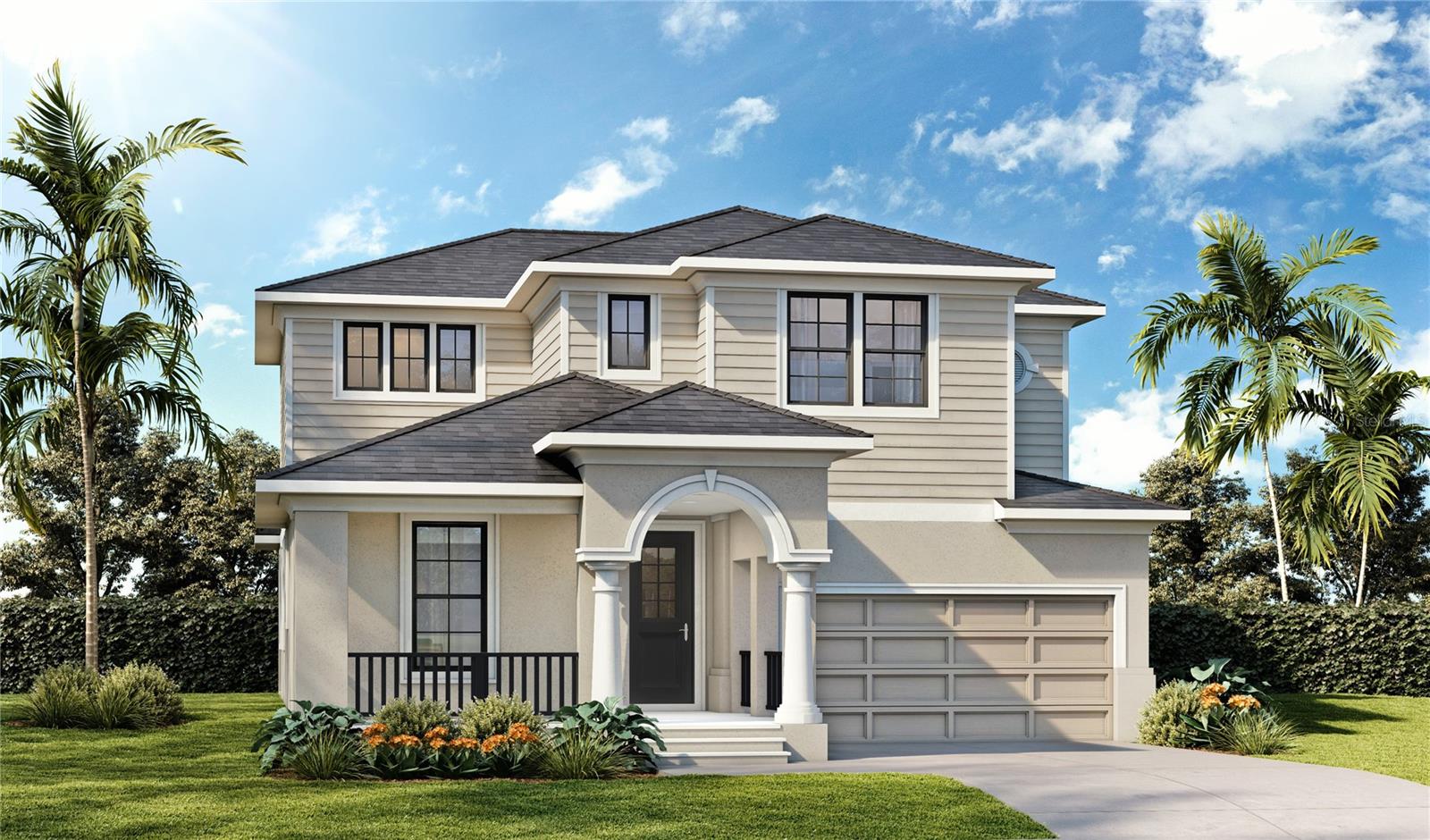 Under Construction. Bromeliad – Classic Elegance Meets Modern Comfort at Primrose at Longleaf! Nestled in the heart of New Port Richey, FL, Primrose at Longleaf offers a serene and welcoming community where thoughtful design meets modern living. This beautifully designed Bromeliad home plan blends timeless architecture with premium upgrades for a luxurious living experience. The classical elevation sets an inviting tone. The window package in bedroom four adds versatility to the home, and the upgraded garage door elevates curb appeal. Inside, the kitchen shines with a cast iron sink, an upgraded faucet, and quartz countertops, offering both durability and style. The primary suite features a window package, a freestanding tub in the primary bath for ultimate relaxation, and cabinet hardware throughout for a cohesive, refined touch. The laundry room includes a utility sink, combining functionality with convenience. Ideal for those who appreciate classic design with modern upgrades, this home is a perfect blend of comfort and sophistication in the charming community of Primrose at Longleaf.