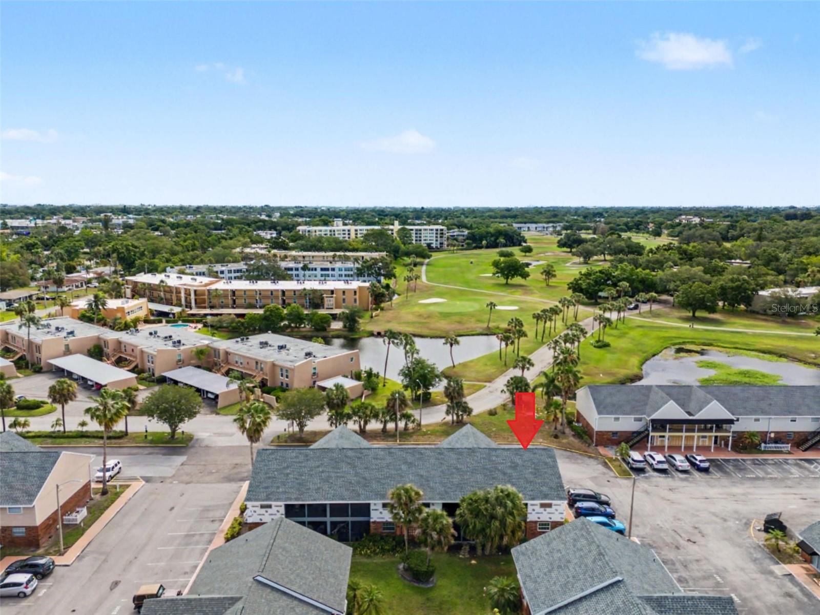 Auction Property. This FIRST FLOOR, END UNIT condo with a view of the 5th Fairway of the East Bay Golf Course across the street, is located in the Venetia Country Club.   This property flooded in 2024 and is currently undergoing a comprehensive restoration through an insurance approved scope of work for a majority of the condo already in progress with contractors diligently working to restore your new home as quickly as possible (full completion date TBD).  Interior renovations to date include new drywall, baseboards, electrical switches and outlets, tub and shower stall, vanity, toilet, interior doors and a fresh coat of paint.  Additional updates will include lower kitchen cabinets with a formica countertop, new appliances, and new AC condenser.    The living and dining room combination opens to a private screened porch, the bedroom offers a nice sized walk-in closet, the convenient laundry closet is designed to fit a stackable washer and dryer and the interior features existing tile flooring throughout.   There is one assigned parking space right outside the unit and this building had a new roof installed in 2026!   The Venetia Country Club is a well-managed community that offers a clubhouse with fireplace, a refreshing pool overlooking a fountain, bath saunas and on-site management office.   There are no age restrictions, 2 pets are allowed up to 35 lbs. and minimum rental is 7 months.    This fabulous location is extremely convenient, just minutes from Largo Central Park and the East Bay Golf Club, near a variety of retail stores and restaurants, a short 10 minute drive to St. Pete/Clearwater Airport and only 5 miles to beautiful sandy beaches.  Easy access to I-275 and Tampa International Airport makes travel simple!   Whether you’re seeking a forever home, a seasonal escape or an addition to your investment portfolio, this condo presents an ideal opportunity for you to experience the best of comfort, convenience and maintenance free living!