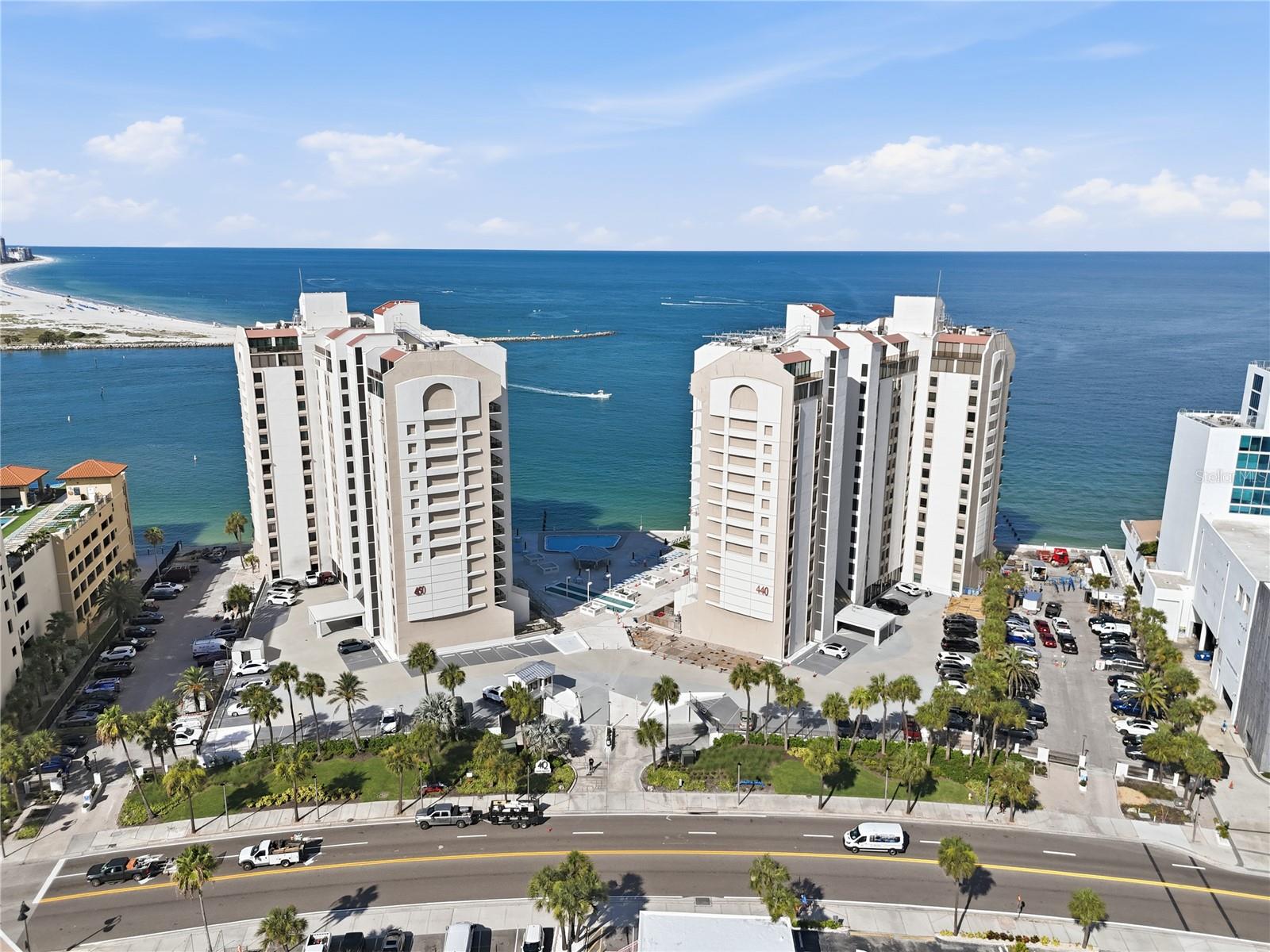 Clearwater Beach.  2/2 Condo located perfectly on the Gulf with a view of the water.  This 3rd floor unit has plenty of room as a permanent home, vacationing, or rental. It's location in Clearwater Beach has great restaurants, shopping,  nightlife, golf courses nearby, amusement parks and plenty of sunshine to enjoy the Beach.