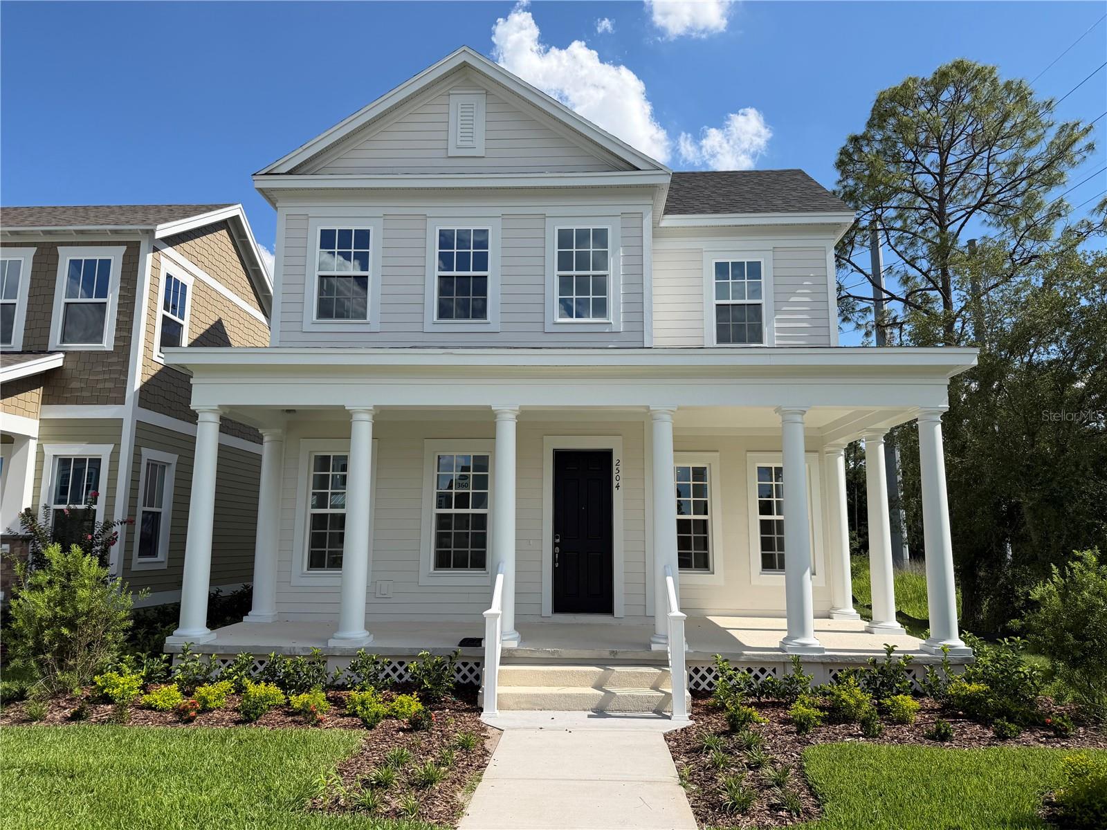 The Hayden floor plan offers a perfect blend of modern design, comfort, and functionality in desirable Celebration, FL—one of Central Florida’s most sought-after master-planned communities near Walt Disney World, top-rated schools, shopping, dining, and major Orlando employment hubs.

This thoughtfully designed two-story home features 4 bedrooms, 2.5 bathrooms, and a versatile main-floor flex room—ideal for a home office, study, or private retreat. The open-concept layout enhances everyday living, seamlessly connecting the gourmet kitchen, dining area, and spacious living room. The kitchen is beautifully appointed with premium finishes, generous counter space, and an ideal layout for both cooking and entertaining.

A stylish tray ceiling in the foyer adds architectural elegance and creates a warm first impression. Upstairs, the expansive primary suite serves as a private sanctuary, complete with a tray ceiling, oversized walk-in closet, and a spa-inspired private bath designed for relaxation and comfort.

Outdoor living is a standout feature of The Hayden, offering a covered lanai for year-round enjoyment, a charming front porch that enhances curb appeal, and a second-floor balcony that provides additional outdoor living space perfect for morning coffee or evening relaxation.

Additional highlights include a 2-car garage offering ample storage and convenience, along with thoughtful design details throughout the home that elevate everyday living.

Experience new construction living in Celebration, FL, where timeless neighborhood charm meets modern luxury and convenience.