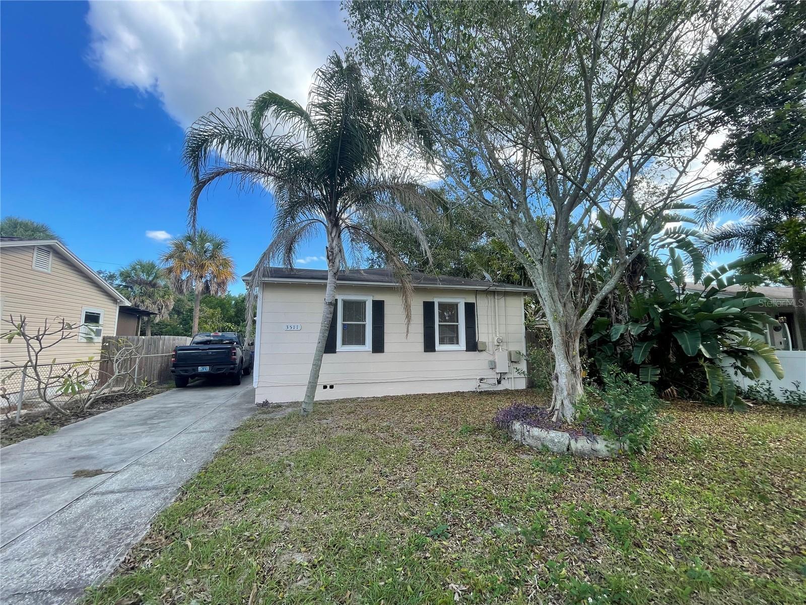 Welcome home to this adorable 3 bed/1bath St. Pete home! Lots of natural light, hardwood flooring in the living area, brick wood-burning fireplace, washer & dryer hook-ups, and a large fenced-in backyard with a utility shed. Conveniently located near shops, restaurants, downtown St Pete and the interstate. 1st and last month rent required upon move-in. Security deposit required upon application. Tenant pays all utilities. Pets are welcome ; non-agressive breeds only with $350/pet per lease term. Landlord doesn't accept Section 8. *WE DO NOT POST ON CRAIGSLIST AND UNAUTHORIZED FACEBOOK PROFILES, PLEASE BE CAREFUL!*