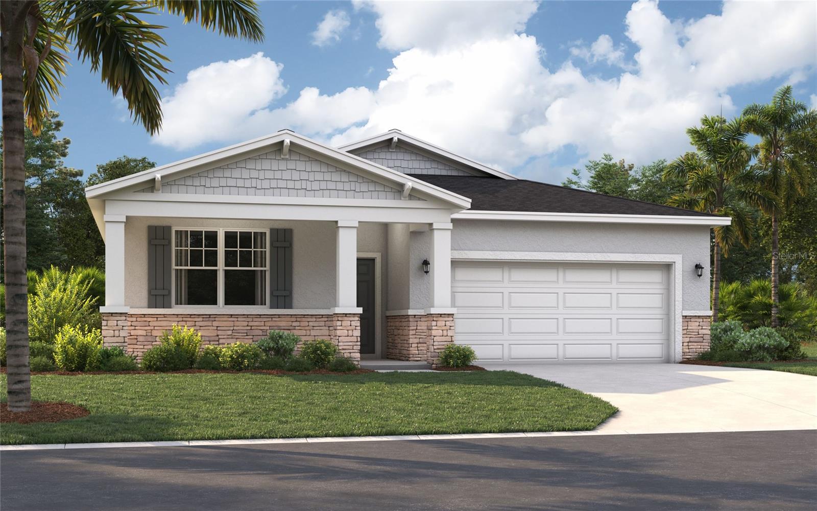 One or more photo(s) has been virtually staged. Under Construction. Located in the heart of scenic Polk County, centrally located between Orlando and Tampa, this neighborhood offers the perfect combination of comfort, convenience, and charm. Scenic Terrace is ideally situated next to Scenic Terrace Elementary and Middle School, making it easy to get to and from school. Everyday essentials are accessible with the Haines City Mall and Publix just 8 minutes away. For relaxing weekends, you'll have plenty of outdoor recreation options, including the nearby Lake Eva Community Park. If you're looking for something magical, Disney World is just 30 miles away. Commuting and day trips are also easy thanks to the proximity to Highway 27 and I-4. Plus, at Scenic Terrace, you'll have access to fun-filled amenities like a refreshing pool, cabana, and playground.

The Juniper combines modern style with practical comfort, offering a design that fits the way you live. A spacious two-car garage and optional covered lanai provide flexibility inside and out, while three main-level bedrooms are thoughtfully positioned at the front of the home. These bedrooms share a dual-vanity bath with a walk-in laundry room conveniently located across the hall. At the heart of the home, the open kitchen and dining area create the perfect setting for dinners or holiday gatherings. Afterward, relax in the expansive 17x17 great room, ideal for entertaining or quiet evenings together. With options for enhanced outdoor living, the Juniper brings the best of Florida’s sunshine and a functional layout together in one inviting design. *Photos are from a similar home.