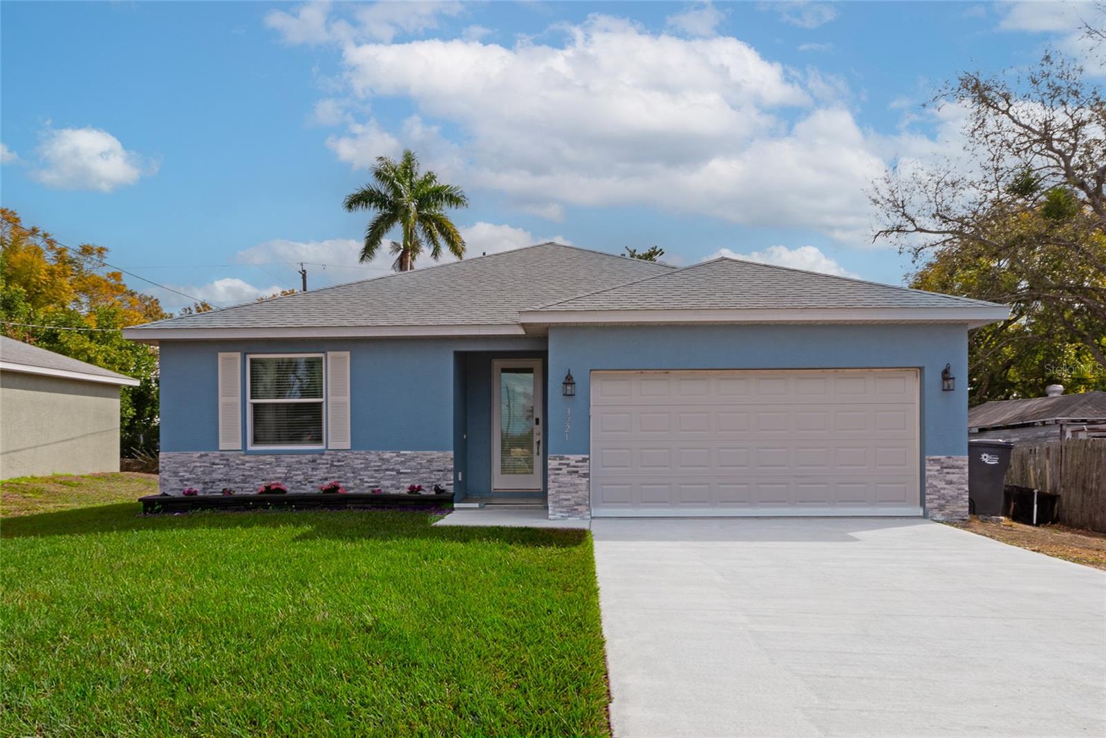 NO HOA!  NO CDD!  NO RESTRICTIONS!

Welcome to 3221 3rd St E, Bradenton, FL 34208, a beautifully built and tastefully decorated 2023 block/concrete home that is truly a sight to behold! Ready for you to call it Home!

From the moment you arrive, you’ll be WOWED by the striking front exterior featuring a decorative half wall finished in sparkling blue aqua Stone Crest unforgettable curb appeal paired with an oversized driveway and spacious front yard that makes a bold first impression! 

3 Bedrooms, 2 Bathrooms, 2-Car Garage 

Enjoy total peace of mind — everything is just 2 years young: 
Roof
A/C System
Water Heater
Modern Construction
Recessed light fixtures throughout the whole home.

The garage has been transformed into the ultimate “Man Cave” retreat! Complete with custom cabinetry, a brand-new mini-split A/C, --creating the perfect climate-controlled space for hobbies, projects, workouts, or entertaining friends in style!

Chef’s Dream state-of-the-art, spacious kitchen, is designed to impress, for gatherings and memory making:
Huge walk-in pantry
Luxury cabinetry with sleek modern hardware
Abundant storage with thoughtful details throughout
Large granite-topped island — perfect for cooking, hosting & gathering
Modern and spacious bathrooms; Primary bathroom with double sink double mirrors, recessed light fixtures and exquisitely tiled shower
Second bathroom with shower and big bathtub 

Need parking? No problem! The oversized driveway easily accommodates 6+ vehicles — bring your boat, RV, or all your guests!

Step into your own tropical paradise! Enjoy a two-year-young variety of fruit trees and plants including:
Avocado
Pineapple
Sugar Cane
Tamarind
Guava
Achiote
Plus beautiful flower beds surrounding the home! Partially fenced and nestled in a peaceful, quiet area of town — your private oasis awaits in a Cul-de-sac.

This home radiates pride of ownership, tranquility, and comfort — and it’s ready for its lucky new owner

And here’s the GRAND FINALE:
NO HOA!  NO CDD!  NO RESTRICTIONS!

Freedom. Beauty. Modern Living in an excellent location!

Schedule your private showing today