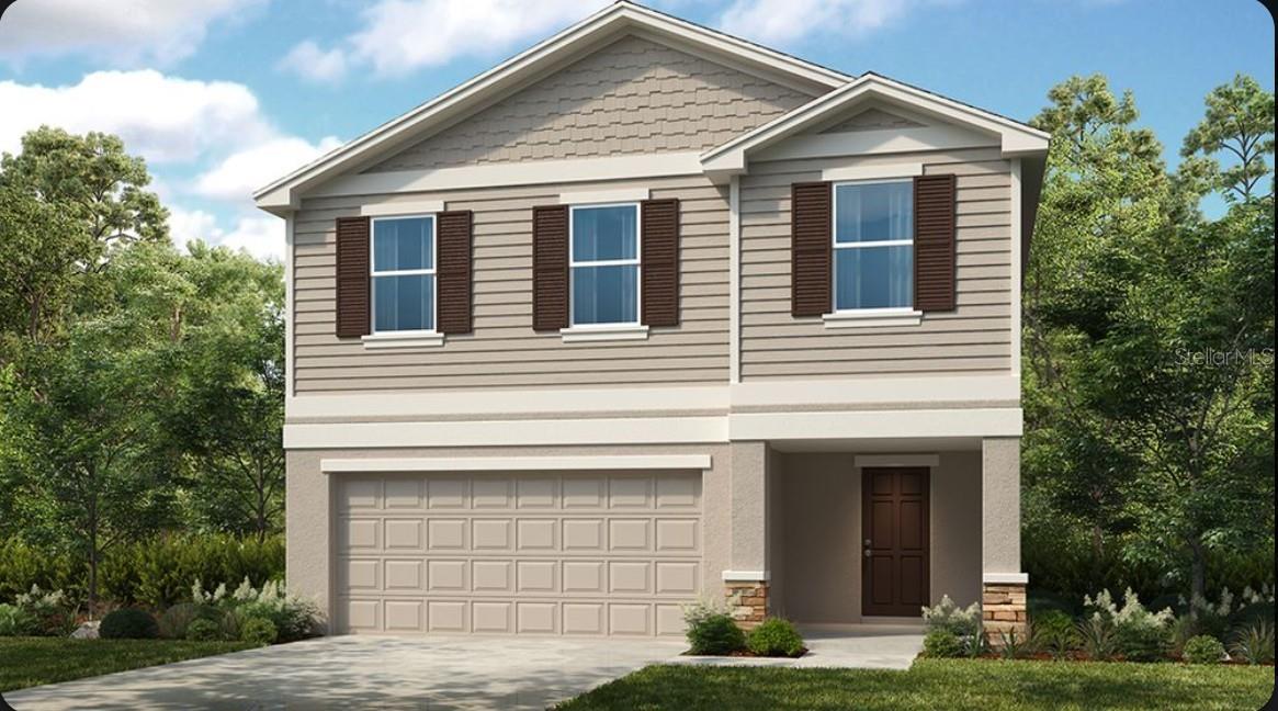Under Construction. What's Special: Corner Lot | Loft | Spacious Kitchen | Larger Lot | Flat Lot. New Construction - September Completion! Built by America's Most Trusted Home Builder. Welcome to the Elm at 13844 Shellmore Avenue in Cove at Coasterra! This inviting new home offers a spacious great room that flows seamlessly into the dining area and kitchen, complete with sleek quartz countertops, white cabinets, and a central island ideal for gathering. A half bath, drop zone and access to the 2-car garage add extra functionality, while the patio extends your living space outdoors. Upstairs, the private primary suite features a spacious bath and walk-in closet, with three additional bedrooms, a versatile loft, and a centrally located laundry room providing flexibility and comfort throughout. In this amenity-rich master-planned community, enjoy natural beauty, four pools at Club Coasterra, a lakeside pavilion, fitness spaces, and cabanas overlooking a 65-acre lake. Additional centers offer pools, a dog park, and a 20-acre lake. Explore a 160-acre nature park with trails. Located off Buckeye Road, with easy access to I-75, Sarasota, and Tampa. Additional Highlights Include: GE refrigerator, laundry appliance package, extended flooring into the great room and closet under the stairs, and window blinds throughout the whole house. Photos are for representative purposes only. MLS#TB8526116