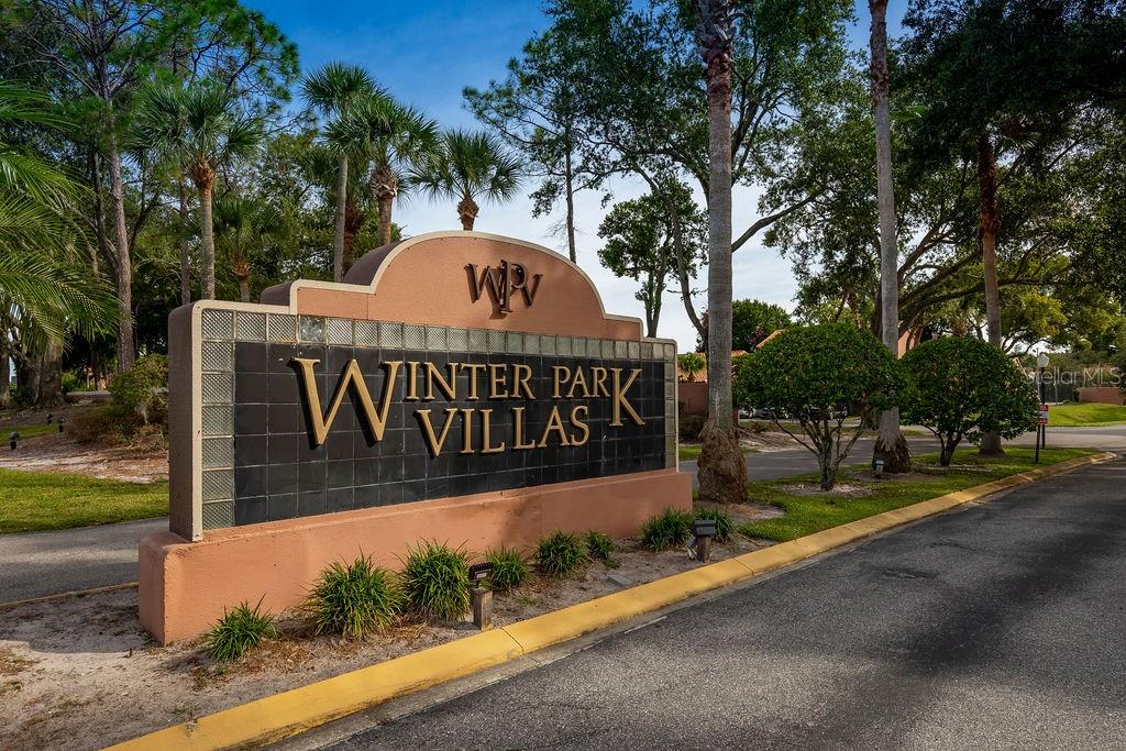 Private, small community of one & two story condos in East Winter Park. This sunny 2 bedroom, 2 bath unit is freshly painted and includes some new kitchen appliances! New range, dishwasher, disposal, faucet and newer refrigerator and a new backsplash. The condo features a master with a walk in closet and separate sink areas. There is a walk in shower in the master bath and a bathtub in the second bath. The family room feels welcoming with vaulted ceilings and a cozy fireplace. Adjacent to the room is wet bar, which is perfect for entertaining guests. Outside, is a peaceful and private patio to sit outside and enjoy our Florida weather. New tile roof and exterior painting were completed in 2021. Parking is directly in front of this unit. This community offers a sparkling pool, tennis courts and basketball court. Conveniently located to Full Sail and UCF, as well as restaurants, shopping and downtown Winter Park. Excellent, Winter Park Schools include Aloma Elementary, Glenridge Middle and Winter Park High. Available now to see!