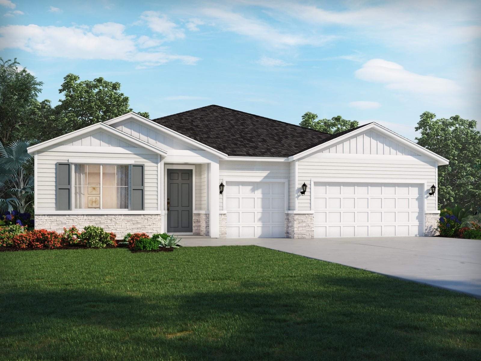 Under Construction. Brand new, energy-efficient home available by Oct 2026! Designed for versatility, this layout features a formal dining area, private office, and flexible living space. The central great room opens to a covered lanai, with the primary suite set apart for added privacy. Colbert Landings - Reserve Series blends the best of Palm Coast living with beautifully crafted single-family homes and an unbeatable location near the coast. Less than three miles from Flagler Beach, homeowners can easily enjoy beach days, waterfront dining, and endless opportunities for outdoor recreation. Community amenities include a resort-style pool, cabana, and pickleball courts.  Each of our homes is built with innovative, energy-efficient features designed to help you enjoy more savings, better health, real comfort and peace of mind.